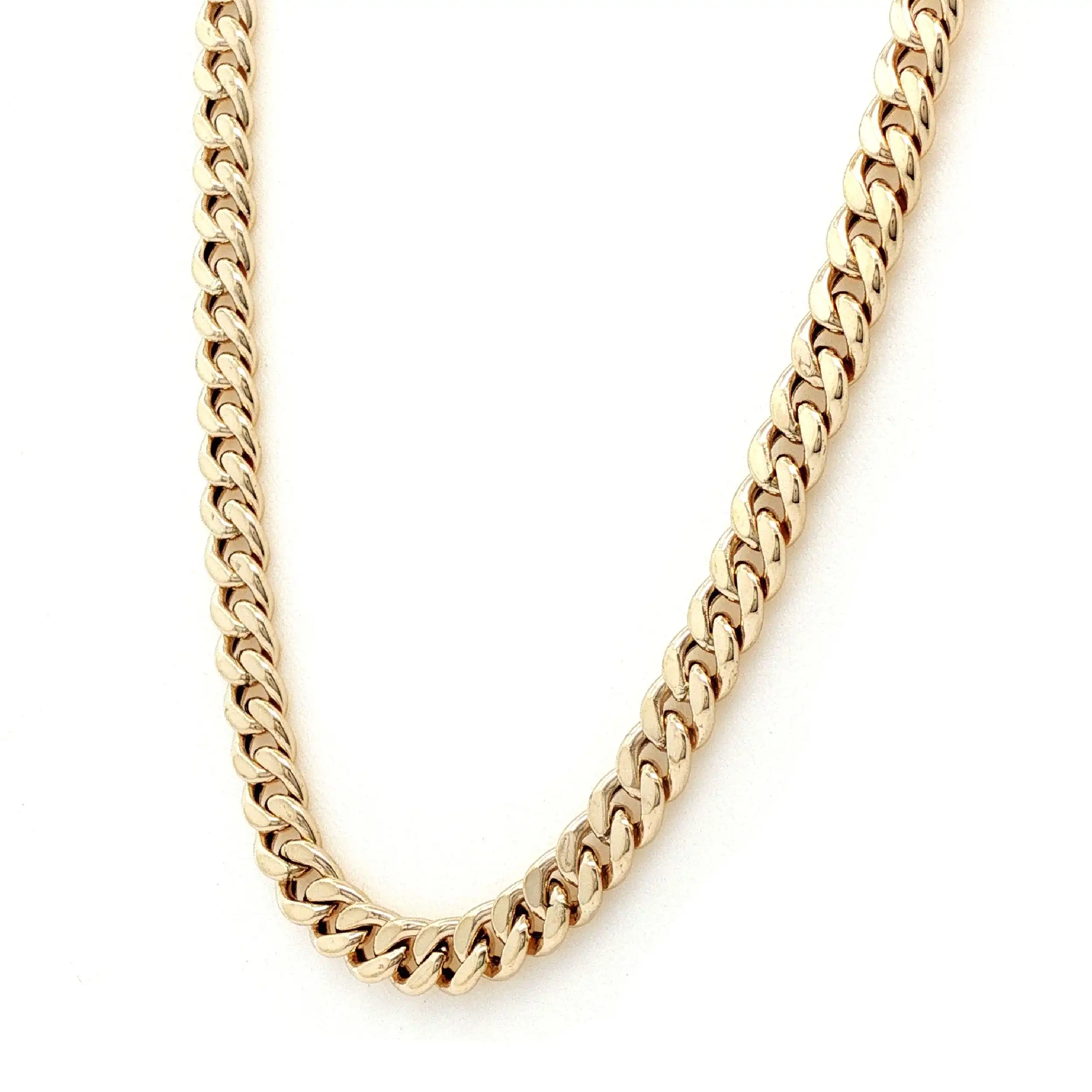Panzerkette Gelbgold halbmassiv Panzerkette Gelbgold halbmassiv