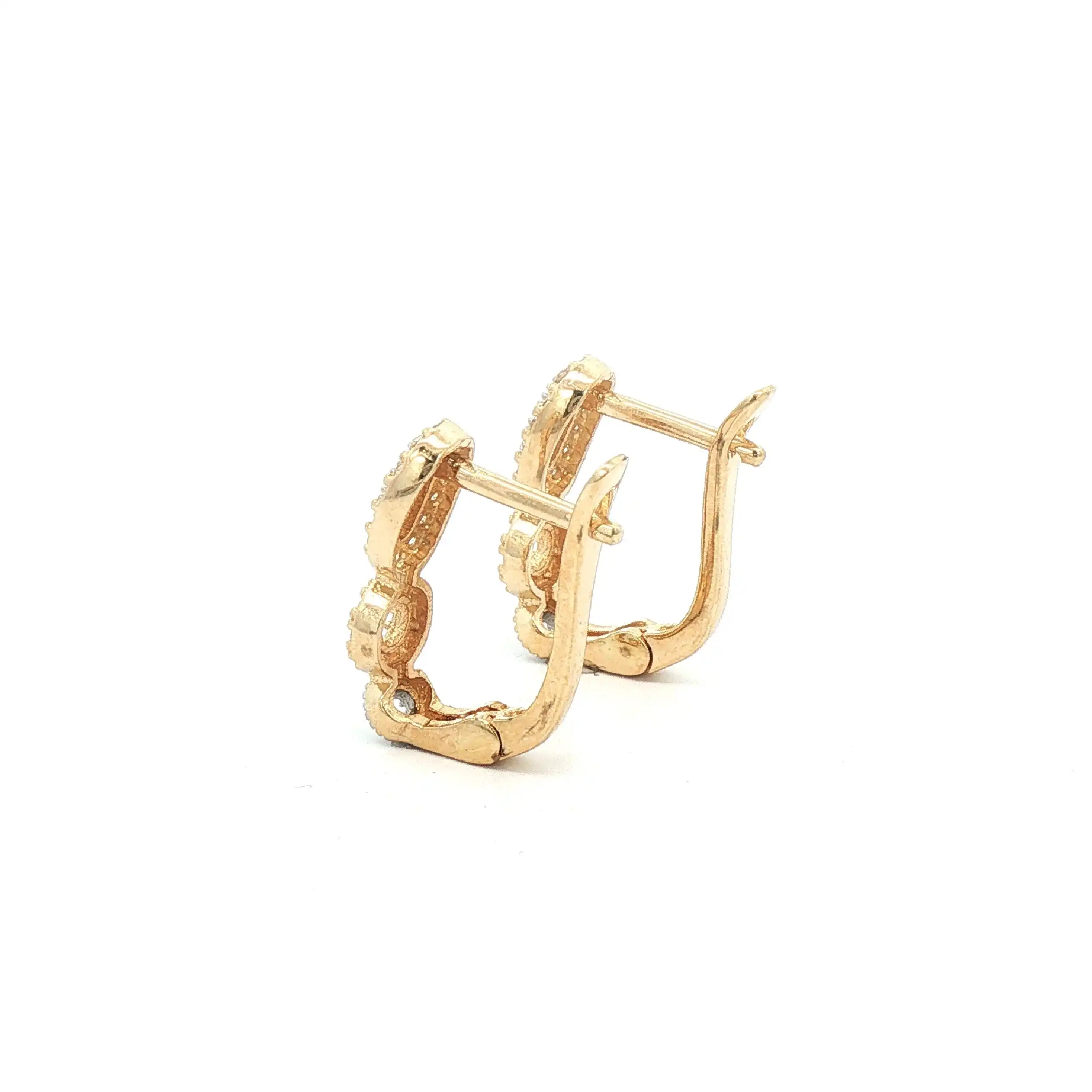 Ohrstecker Gelbgold mit Zirkonia