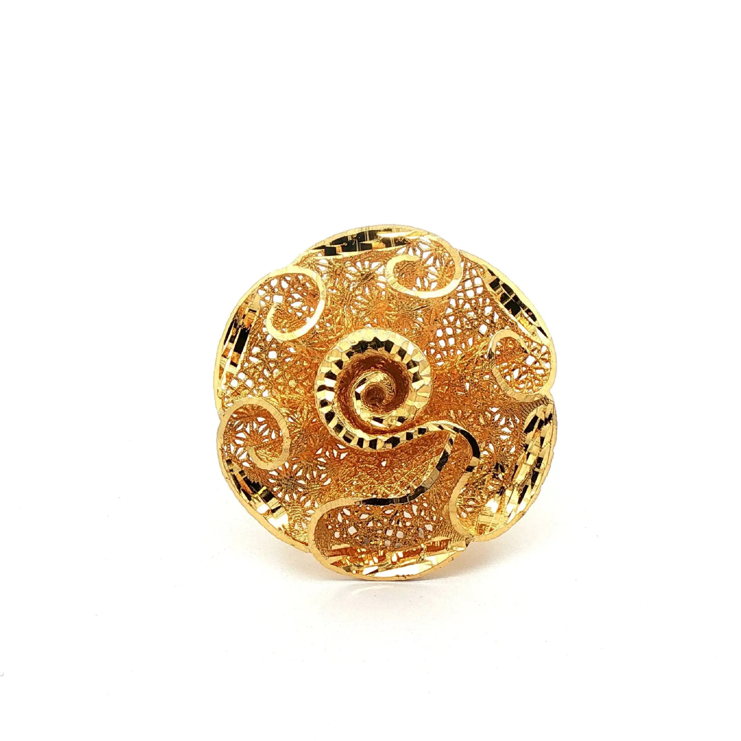 Ring Gelbgold mit Blume