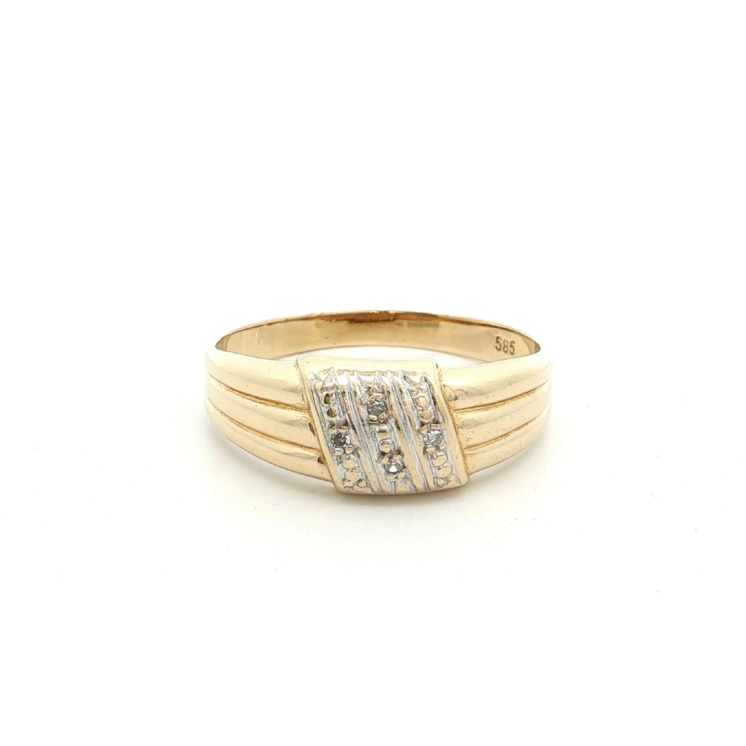 Ring Bicolor mit Diamanten Ring Bicolor mit Diamanten