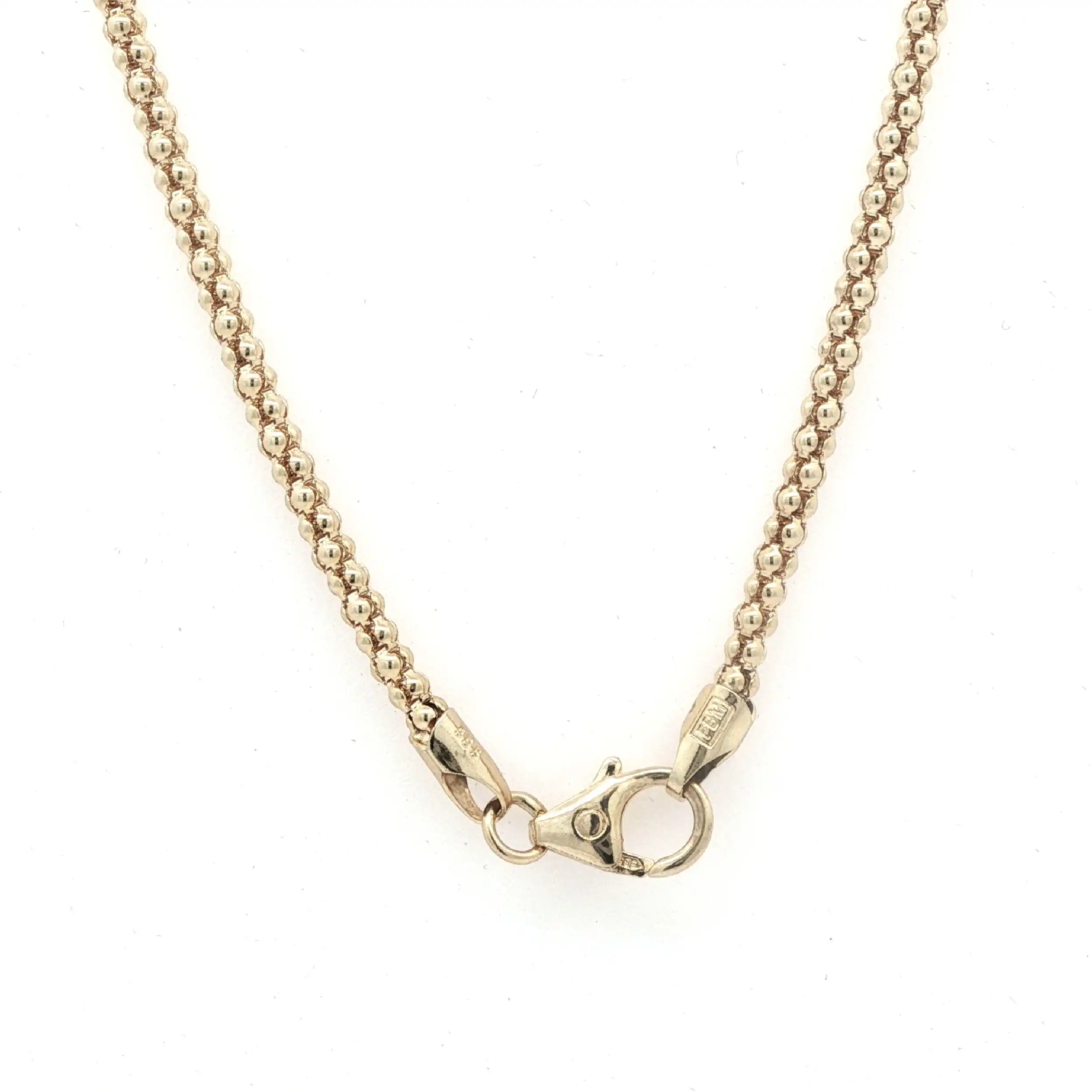 Himbeerkette Gelbgold