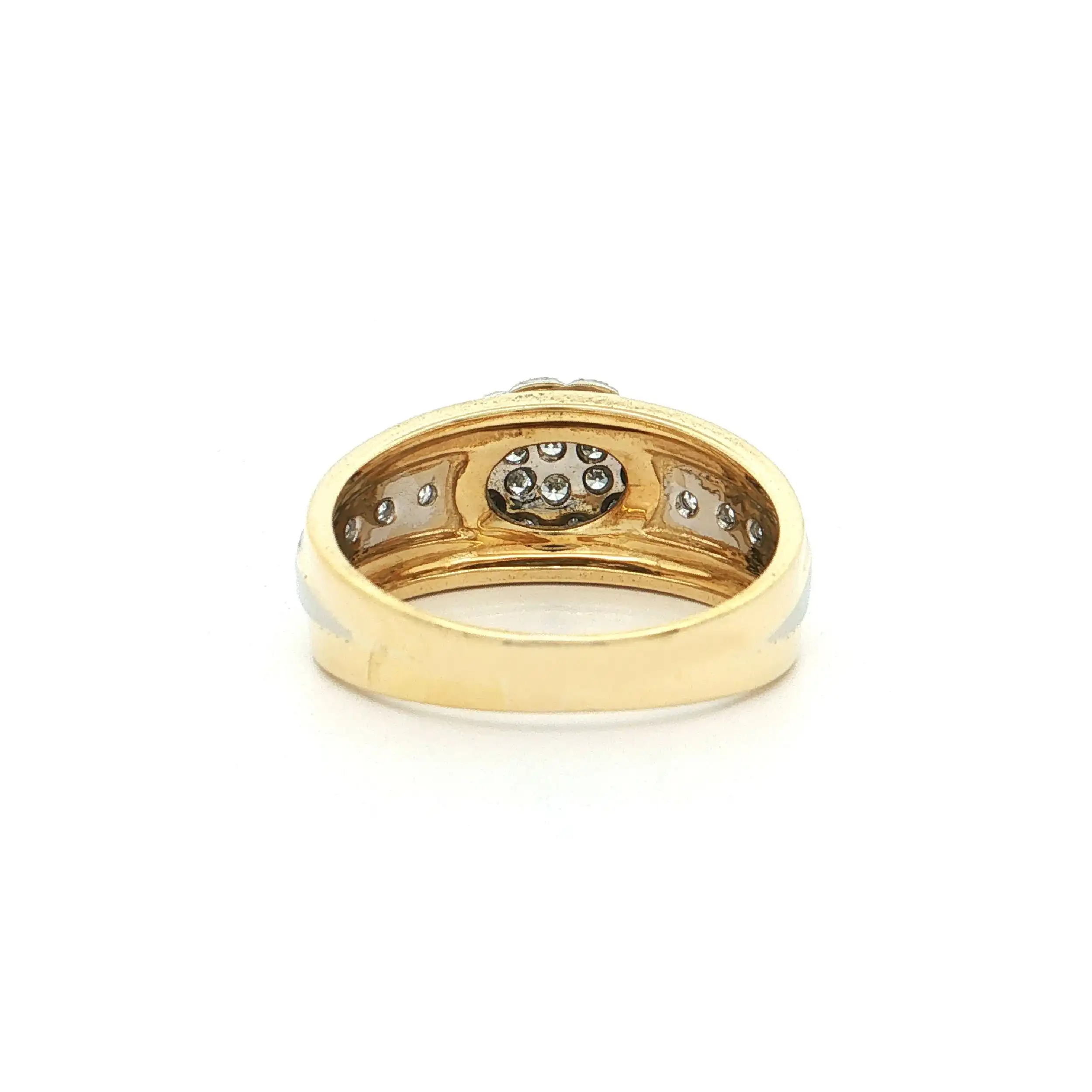 Ring Bicolor mit Diamannten