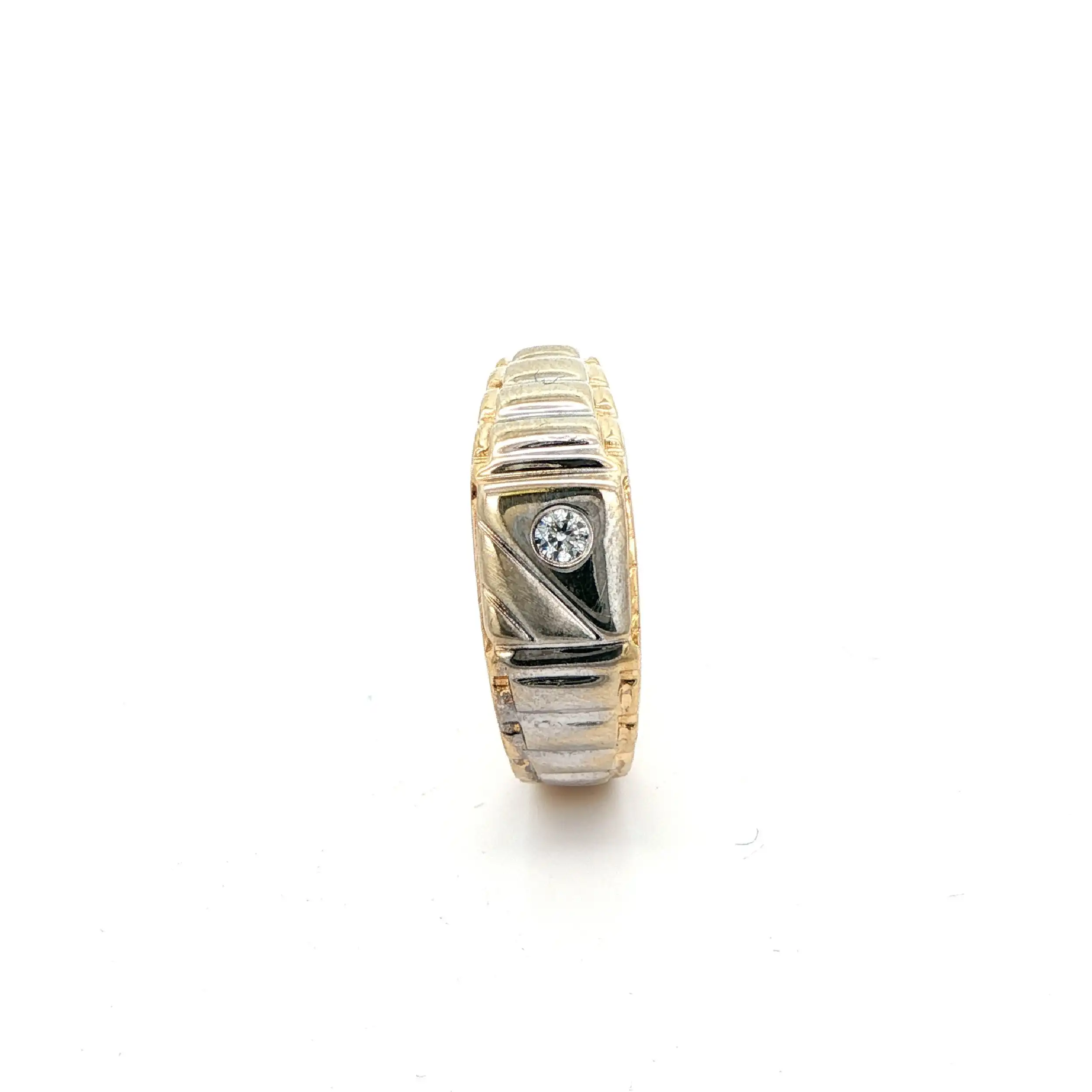Ring Bicolor mit Zirkonia