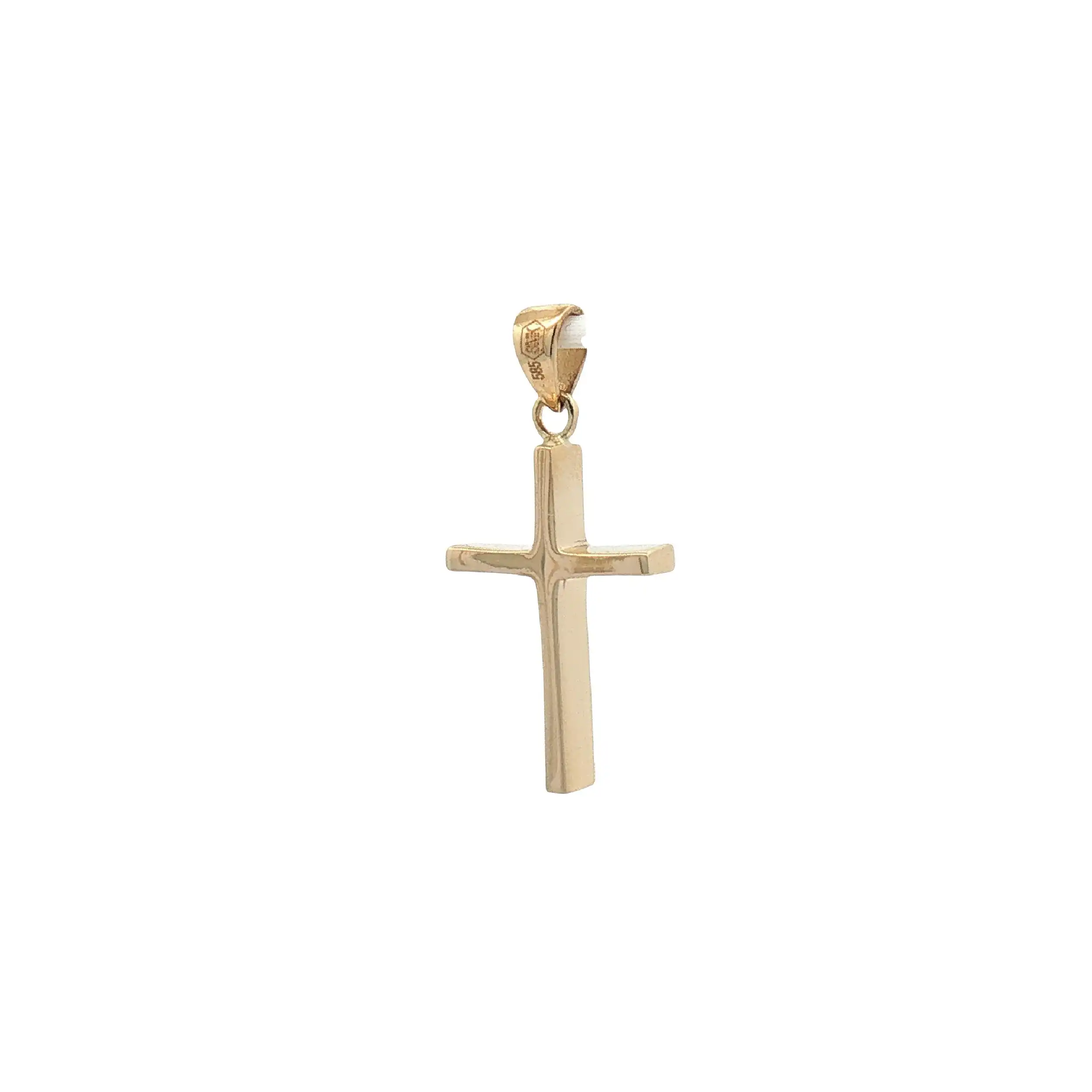 Kreuzanhänger Gelbgold