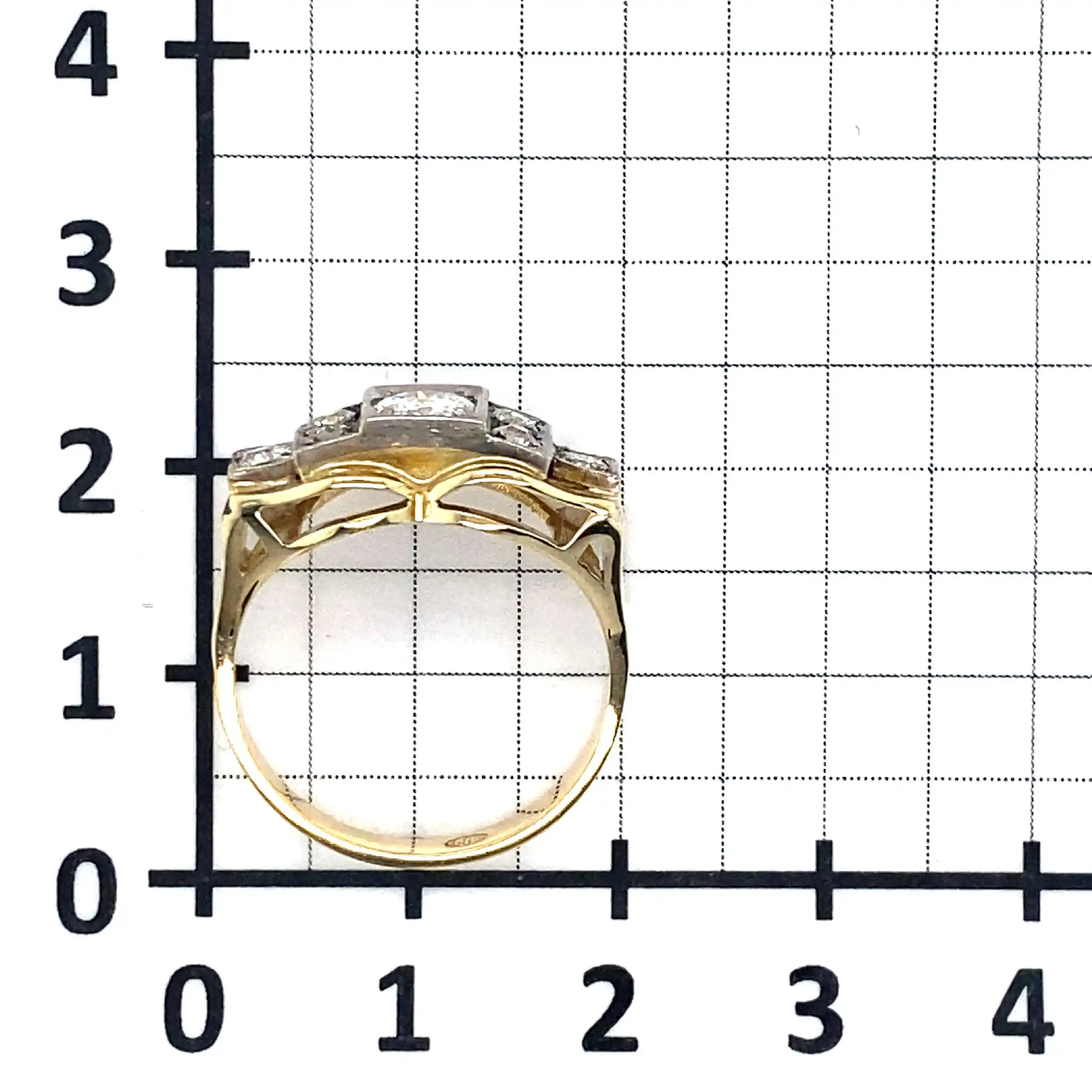 Ring Bicolor mit Brillanten und Altschliffdiamanten Ring Bicolor mit Brillanten und Altschliffdiamanten