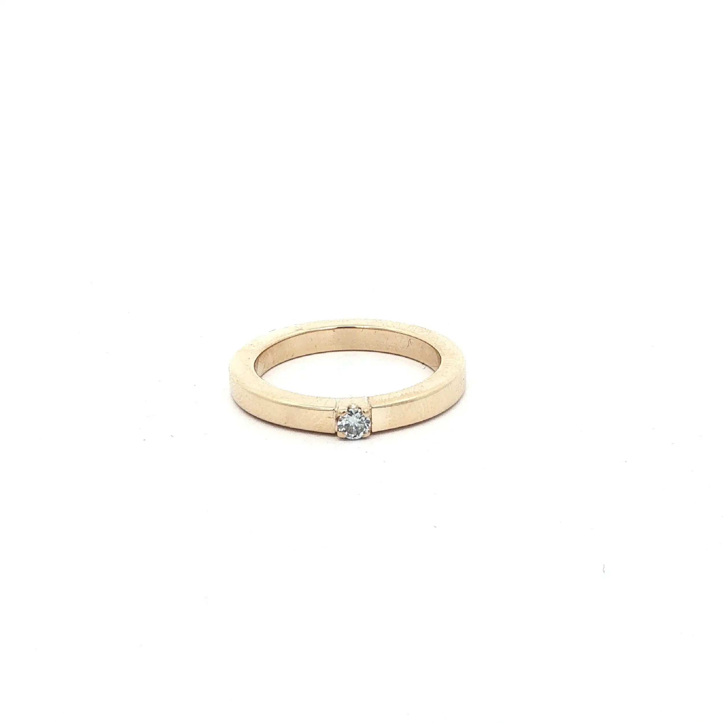 Ring Gelbgold mit Solitär Brillant Ring Gelbgold mit Solitär Brillant