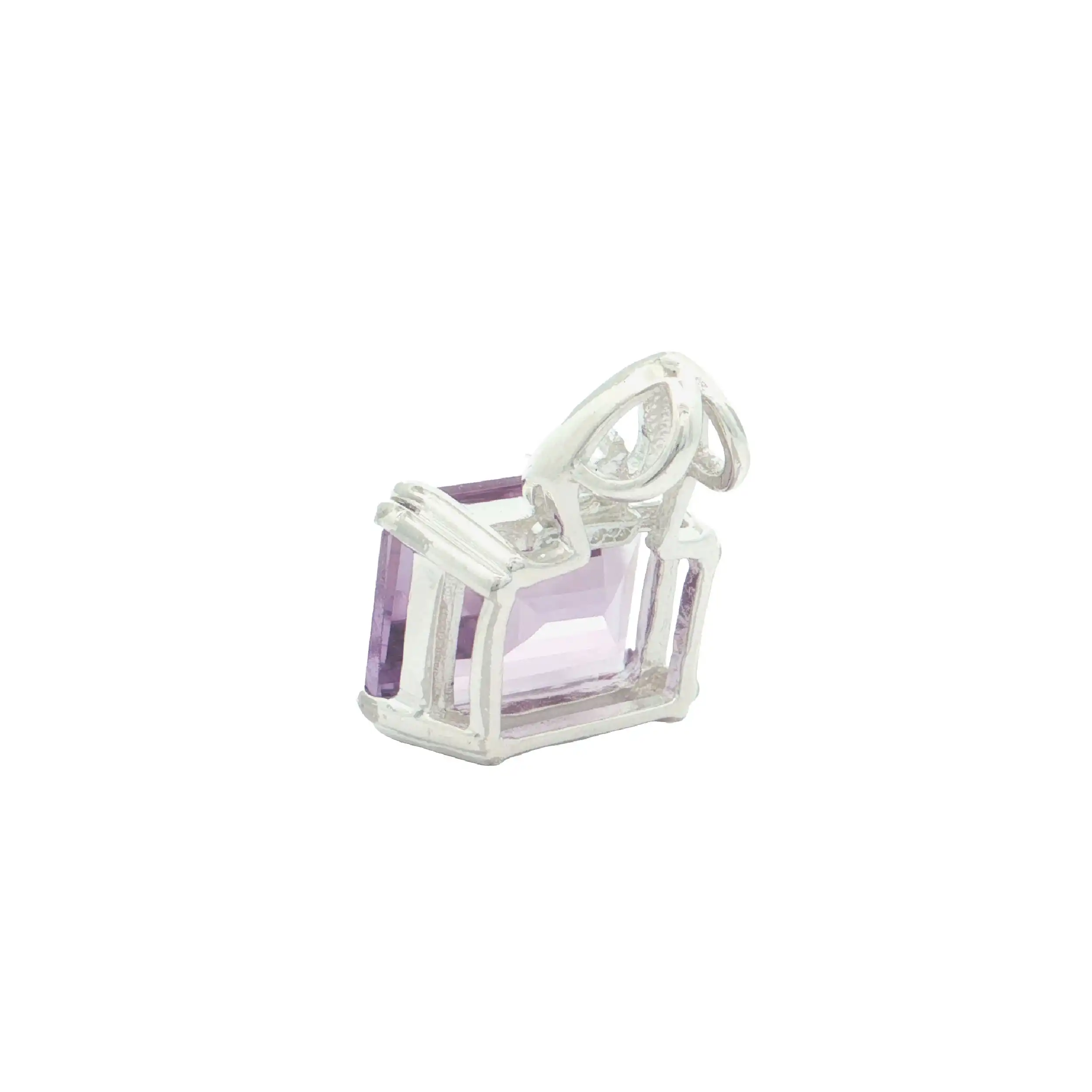 Anhänger Silber mit Amethyst und Zirkonia Anhänger Silber mit Amethyst und Zirkonia