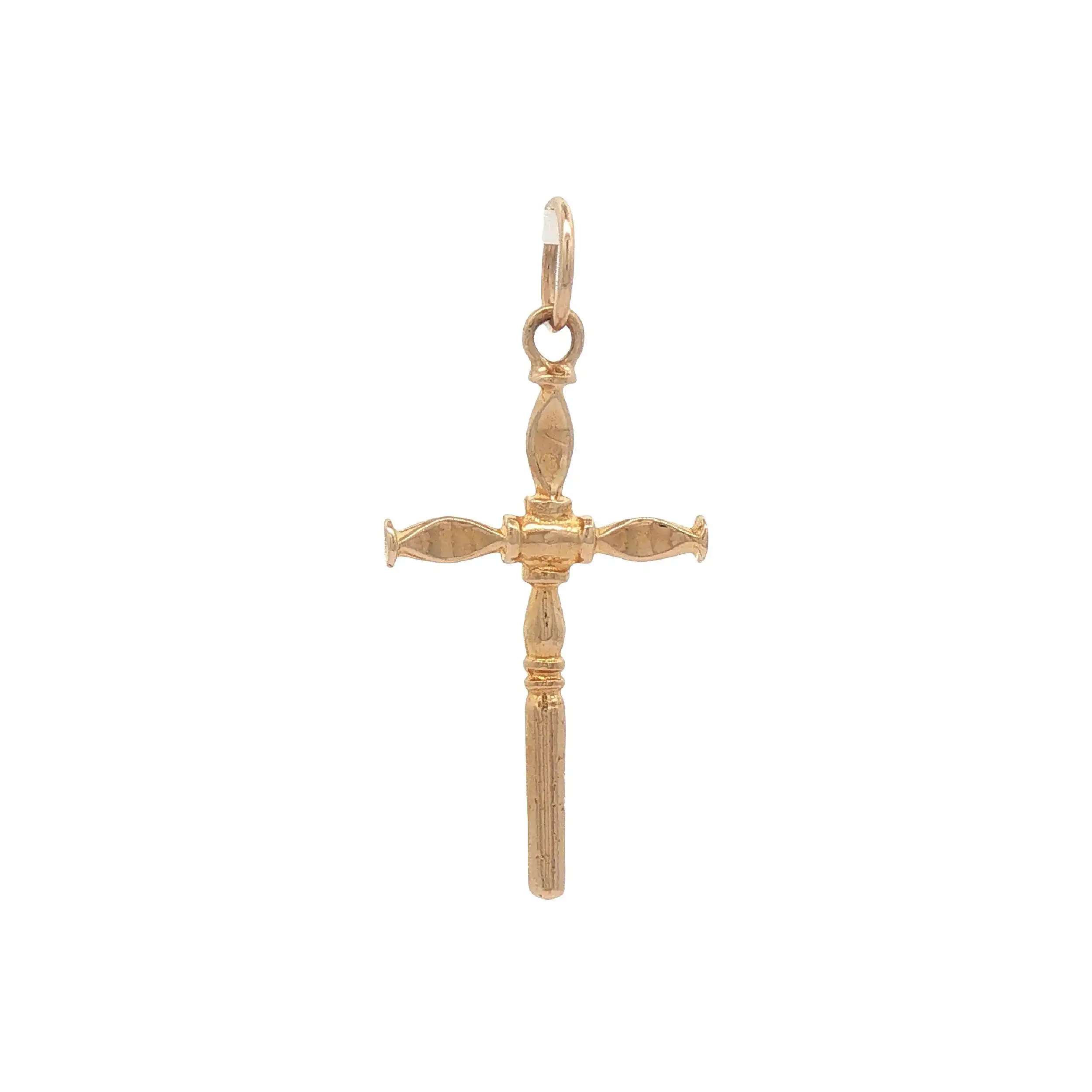 Kreuzanhänger Gelbgold
