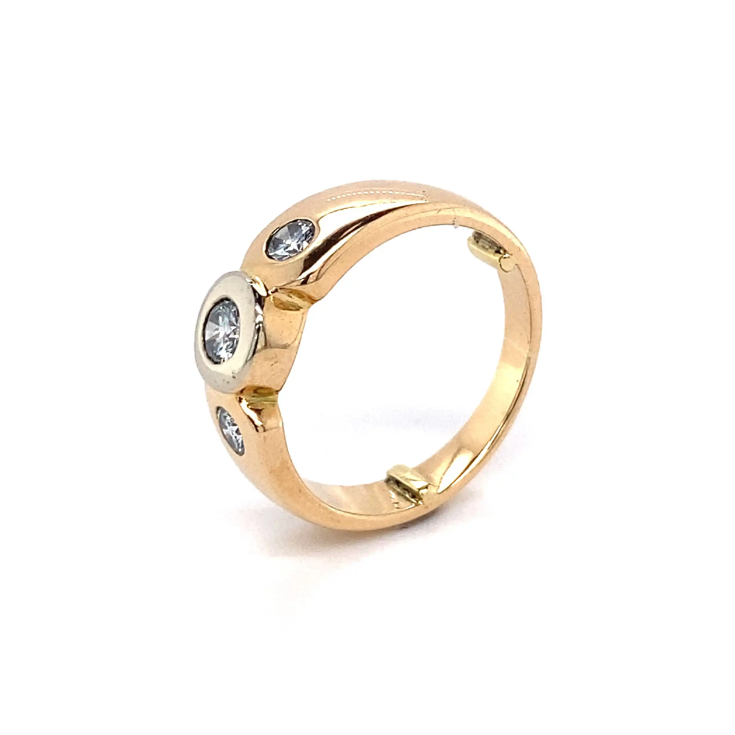 Ring Bicolor mit Brillanten
