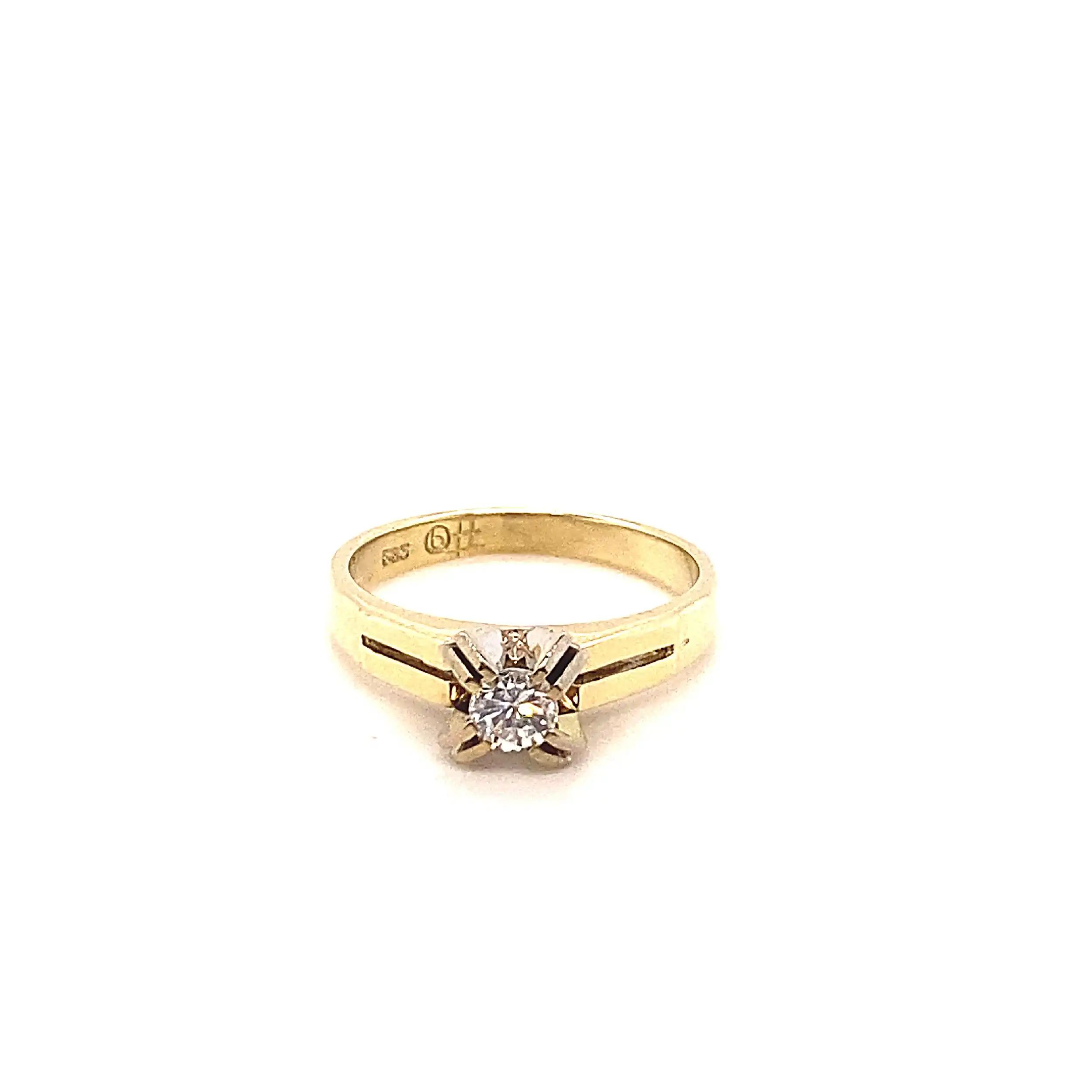 Ring Bicolor mit Brillant Ring Bicolor mit Brillant