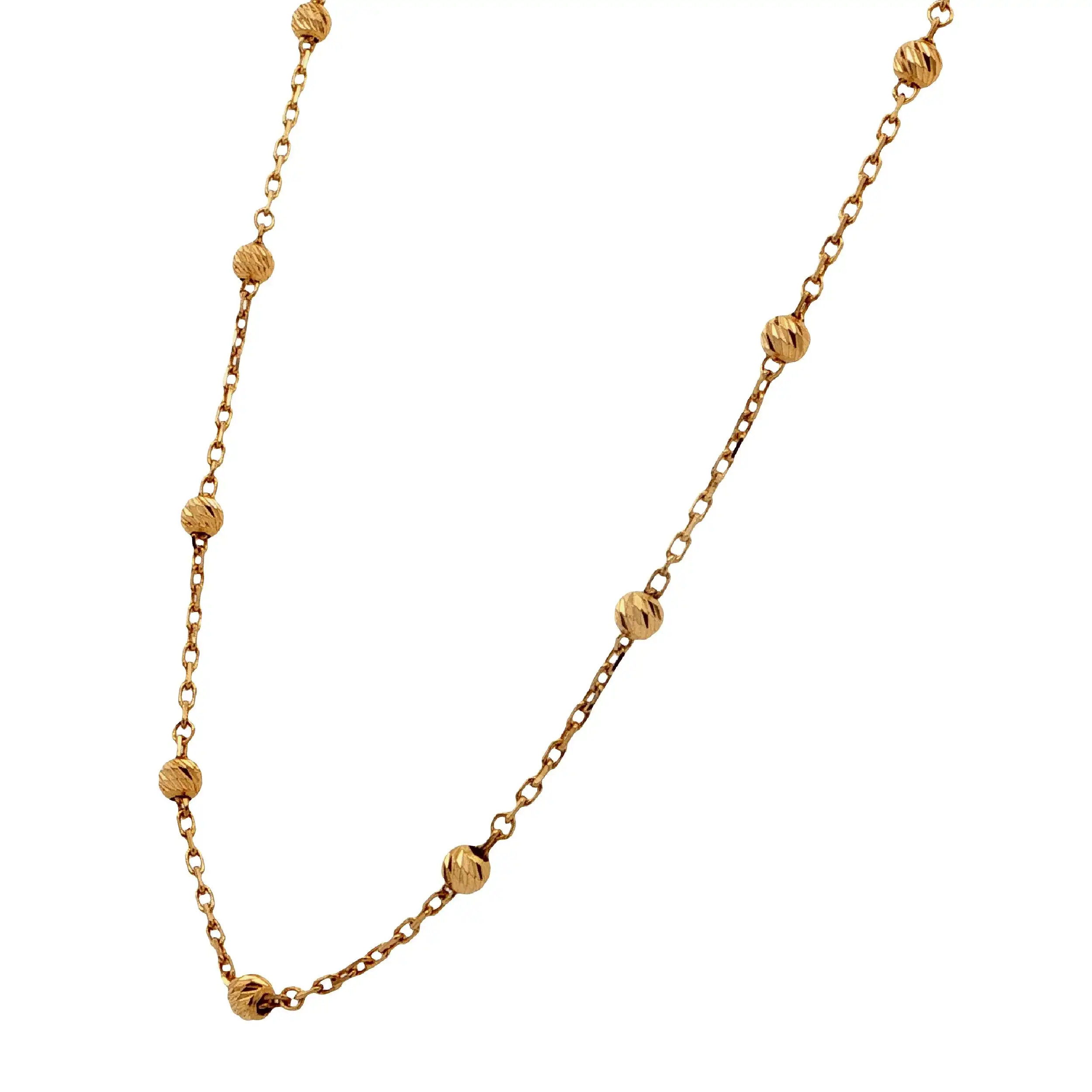 Kugelkette Gelbgold