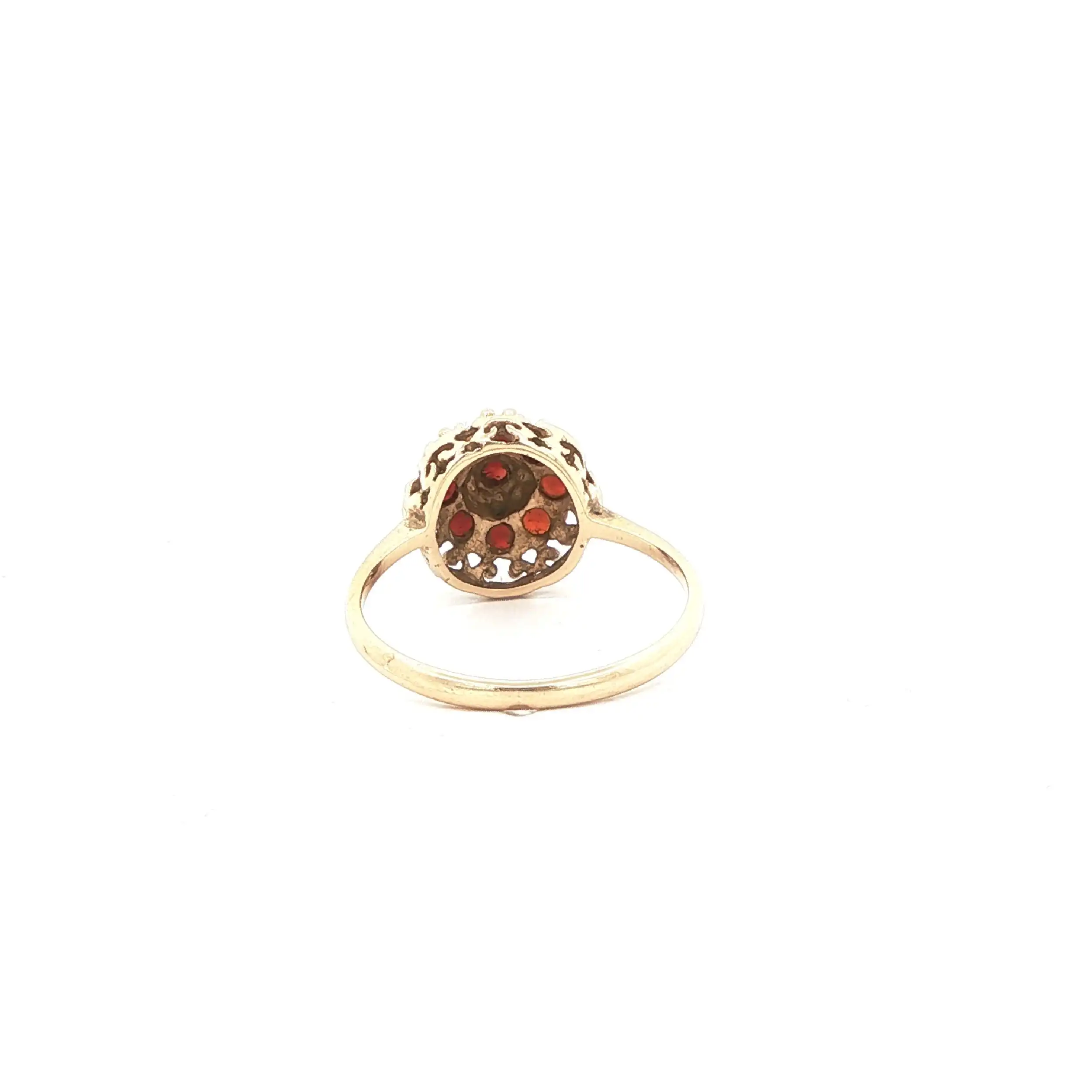 Ring Gelbgold mit Granat