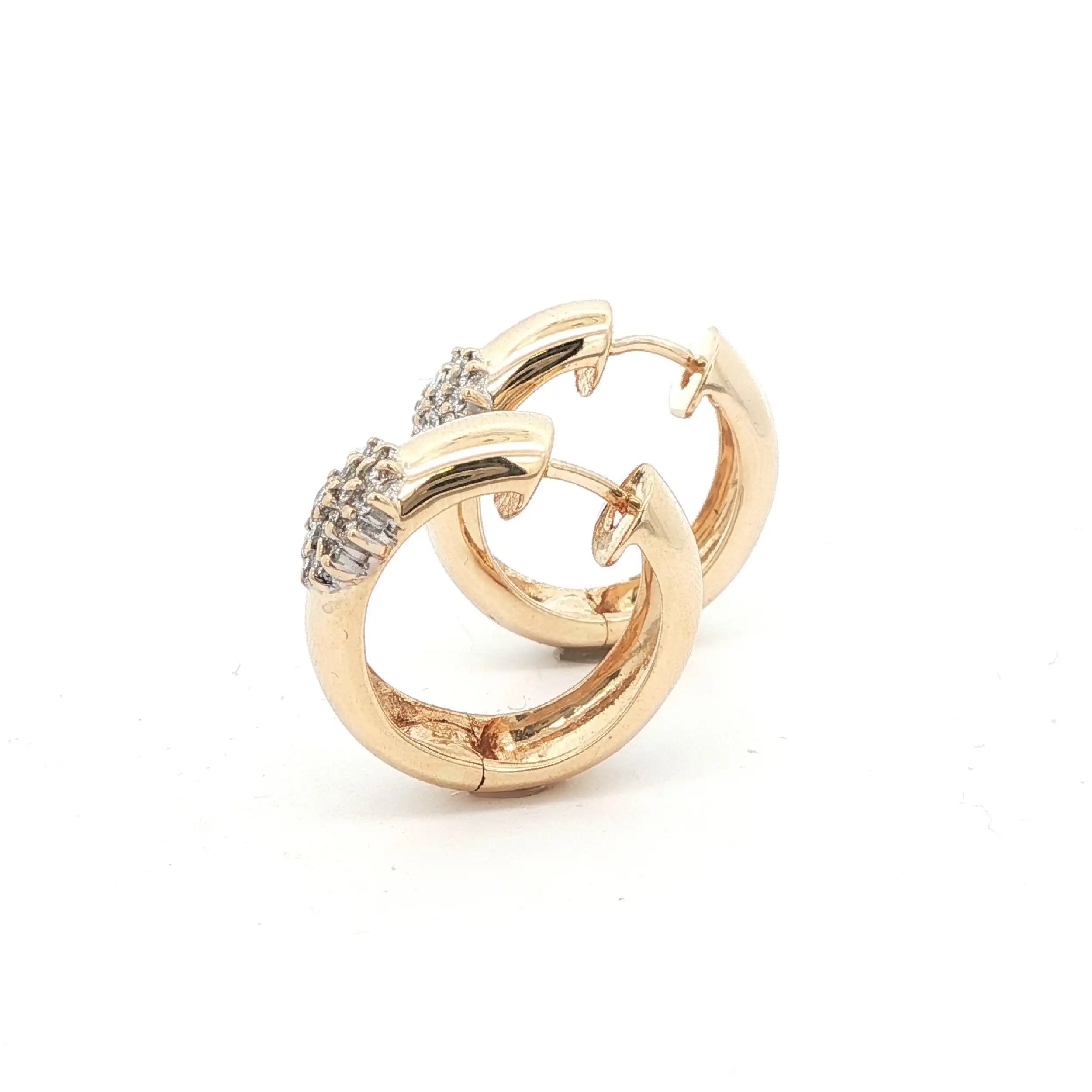 Creolen Bicolor mit Brillanten