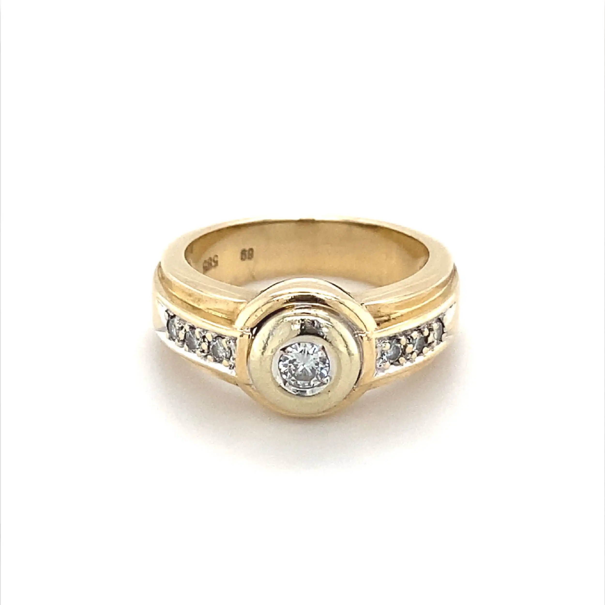 Ring Bicolor mit Brillanten Ring Bicolor mit Brillanten