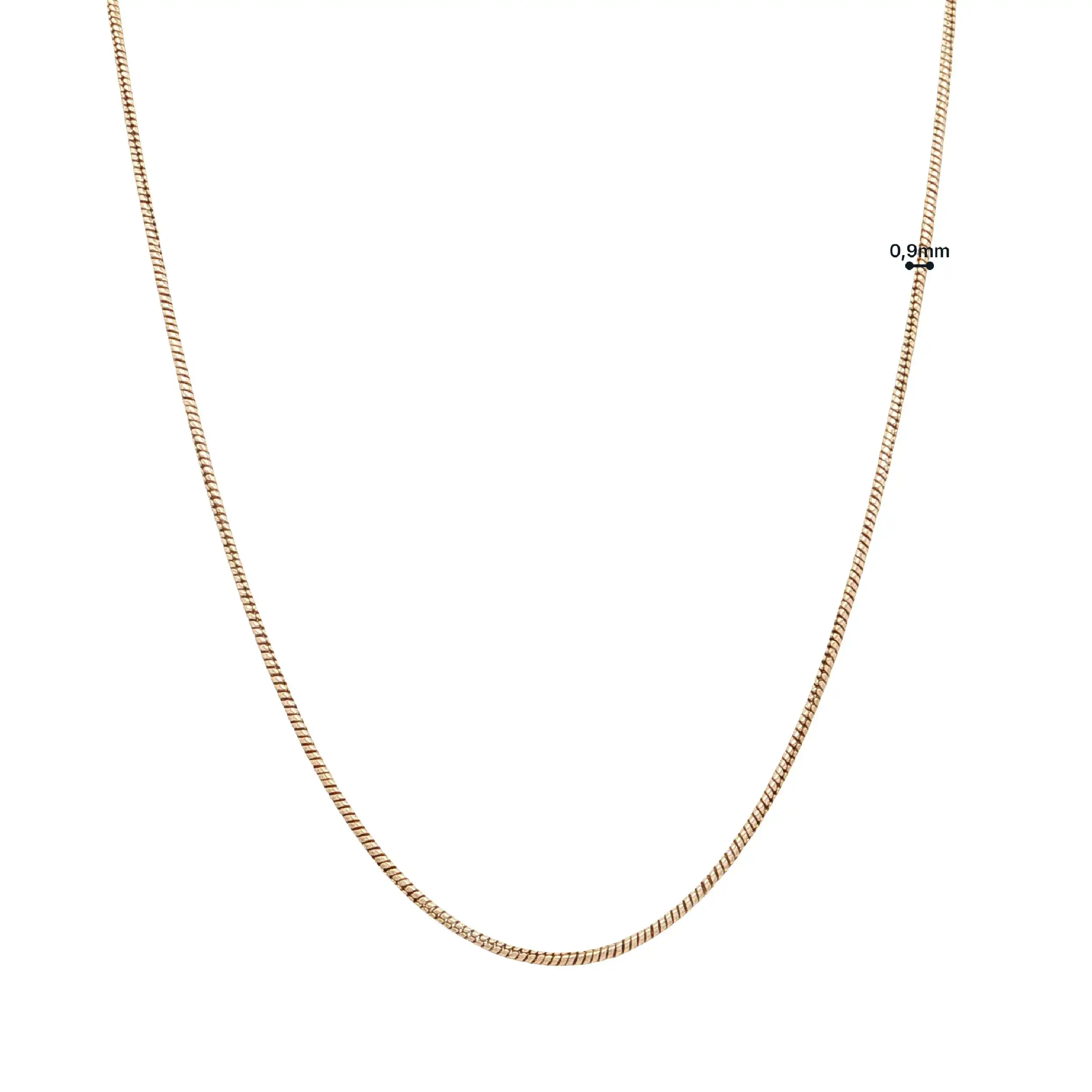 Schlangenkette Gelbgold