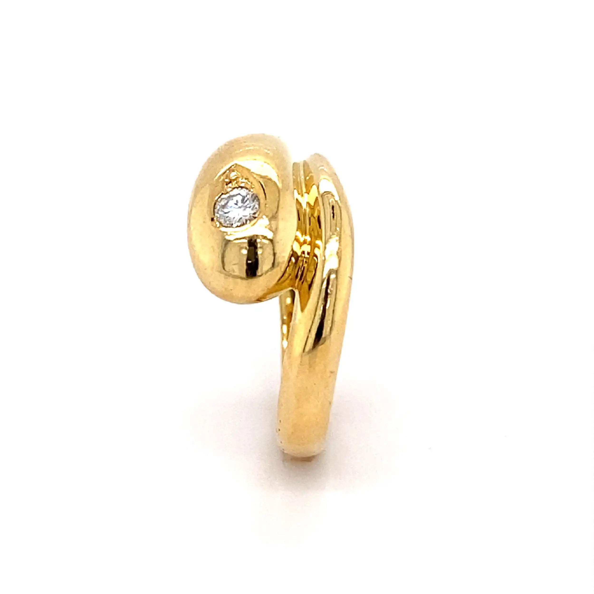 Ring Gelbgold mit Brillant Ring Gelbgold mit Brillant