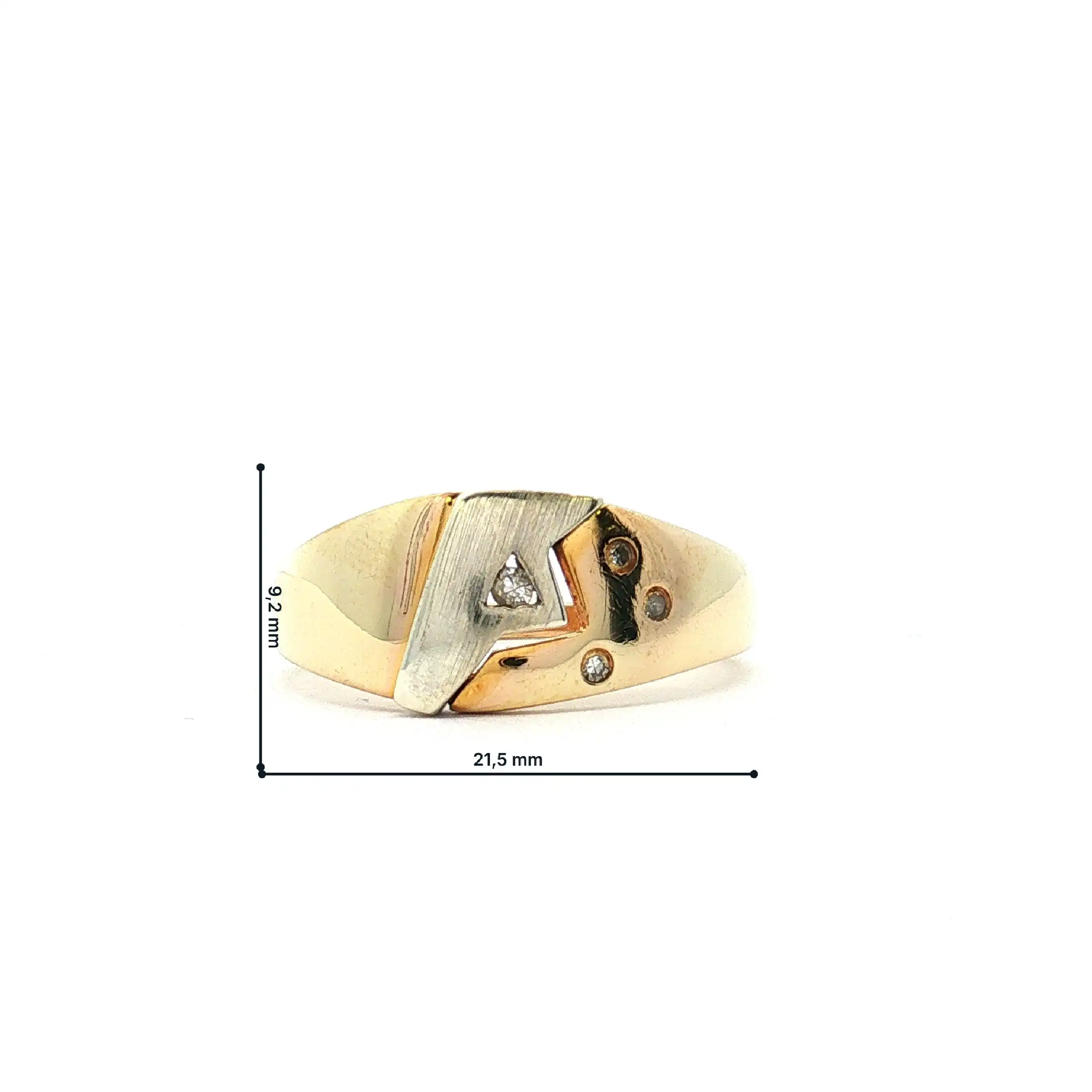 Ring Bicolor mit Diamanten Ring Bicolor mit Diamanten