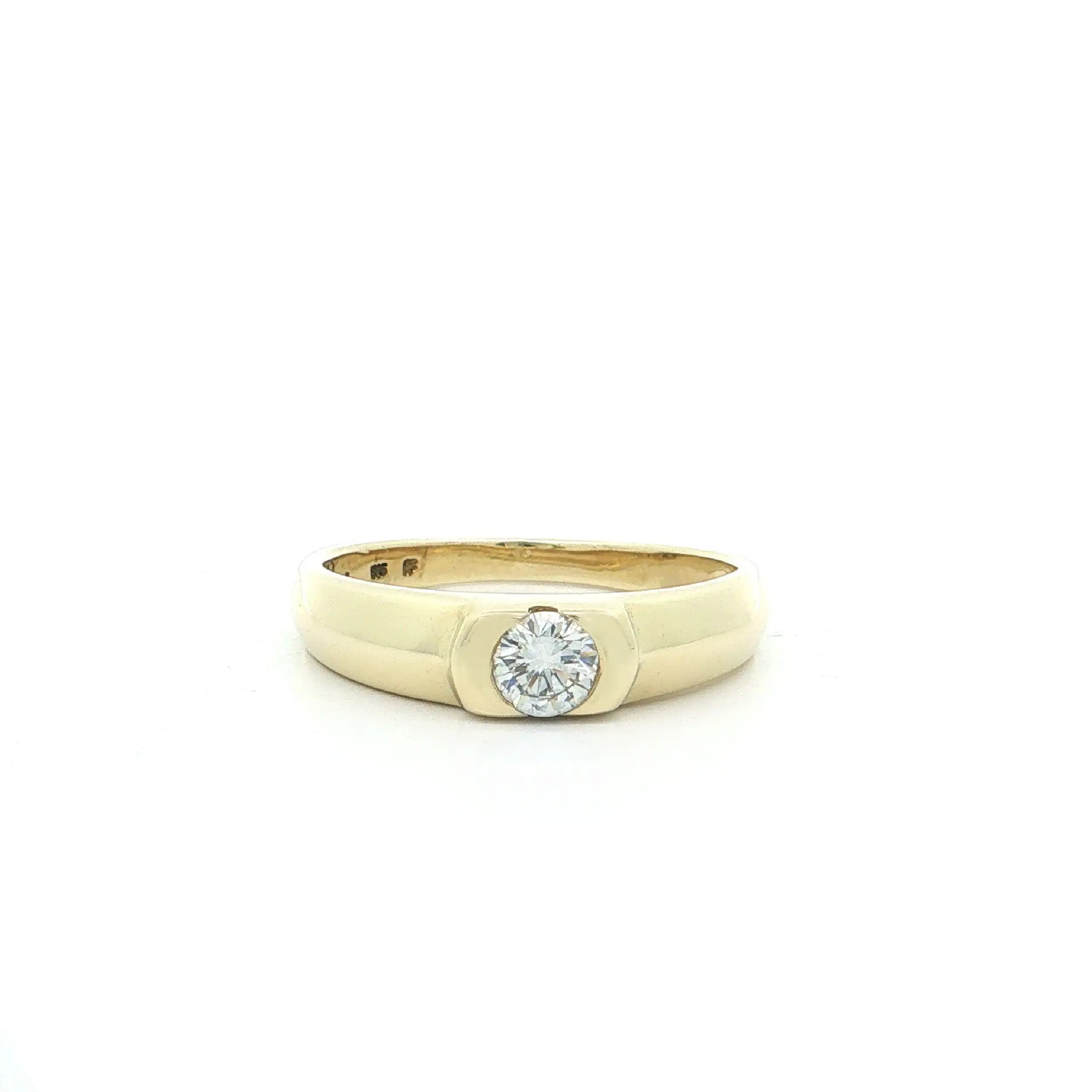 Ring Gelbgold mit Brillant Ring Gelbgold mit Brillant