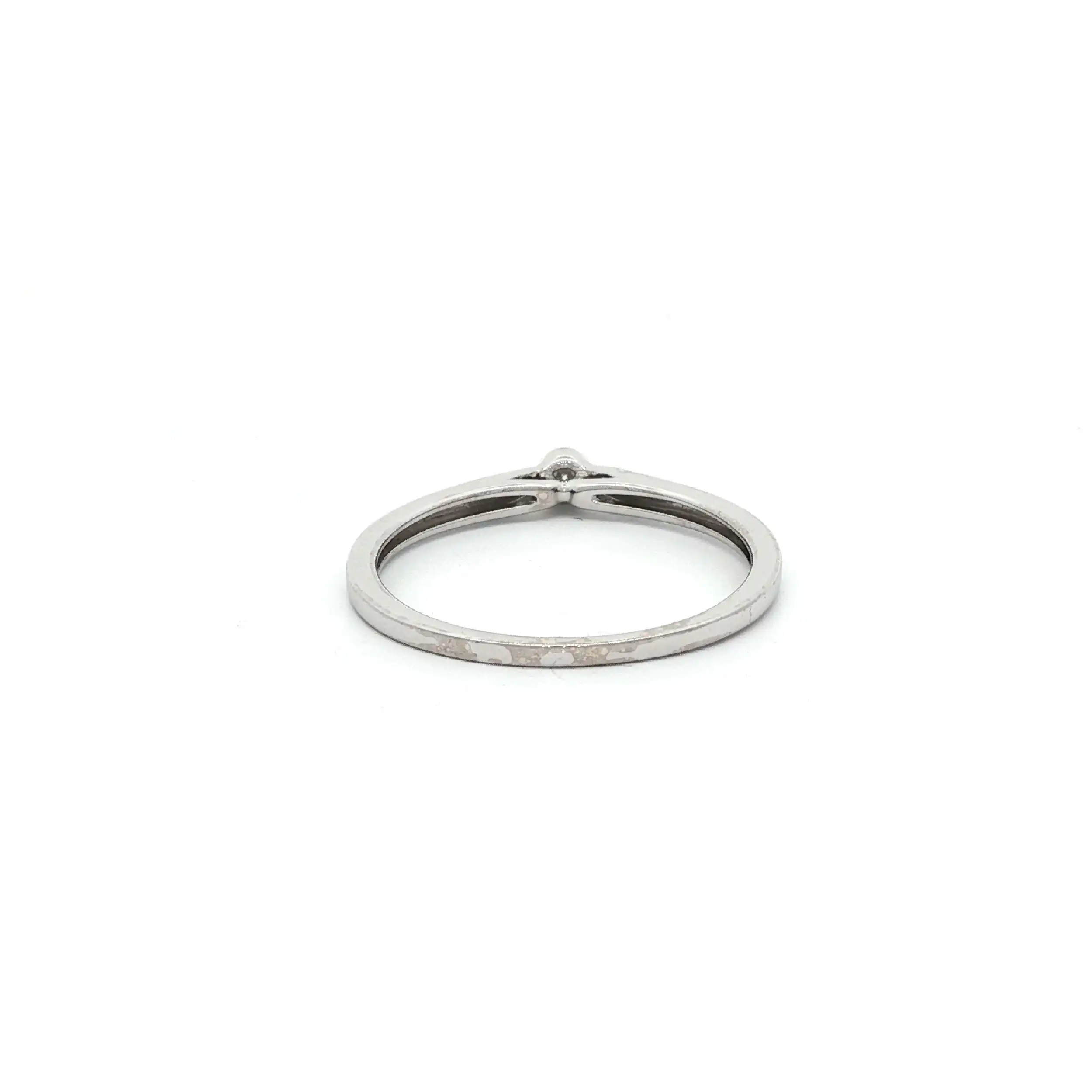 Solitärring Weißgold mit Brillant 0,05ct