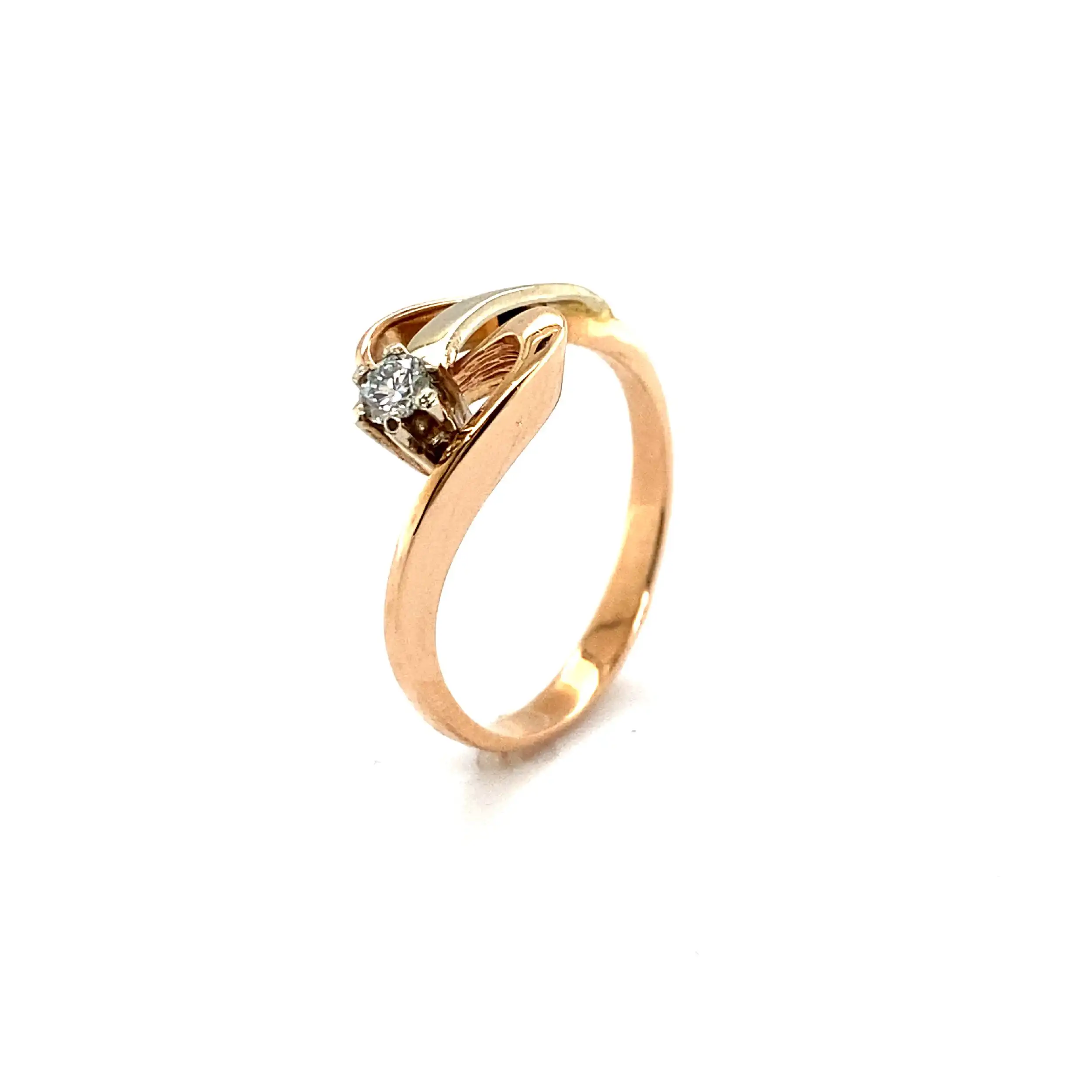 Ring Roségold mit Brillant Ring Roségold mit Brillant
