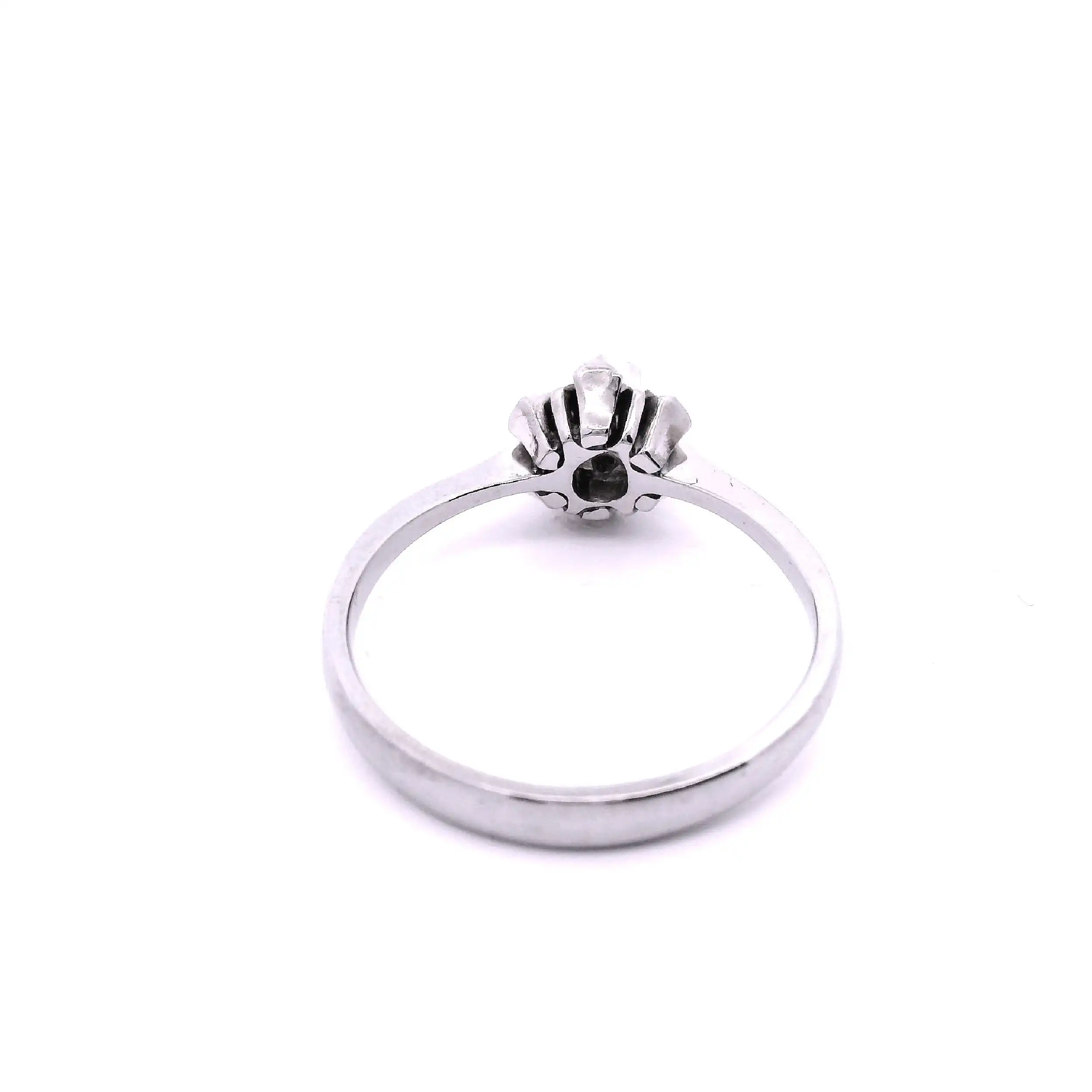Ring Weißgold mit Brillant Solitär