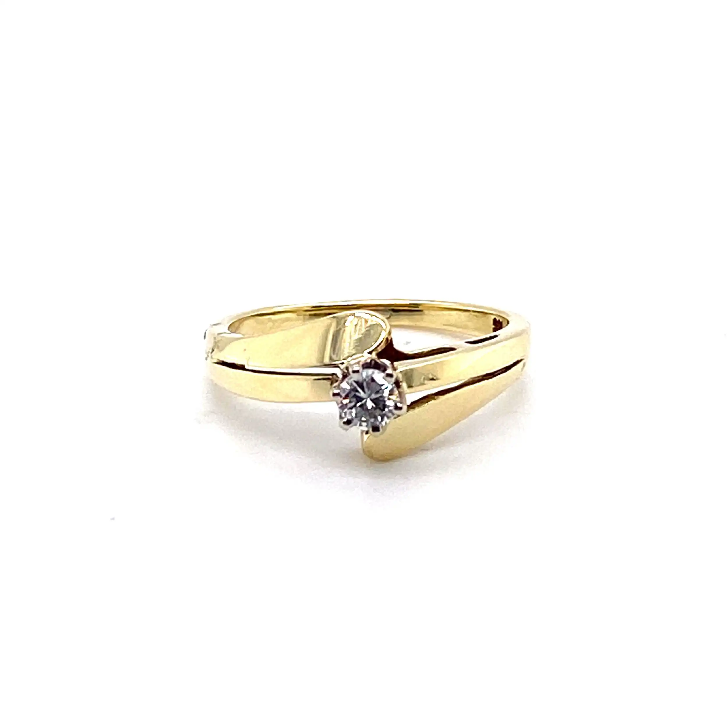 Ring Gelbgold mit Brillant Ring Gelbgold mit Brillant