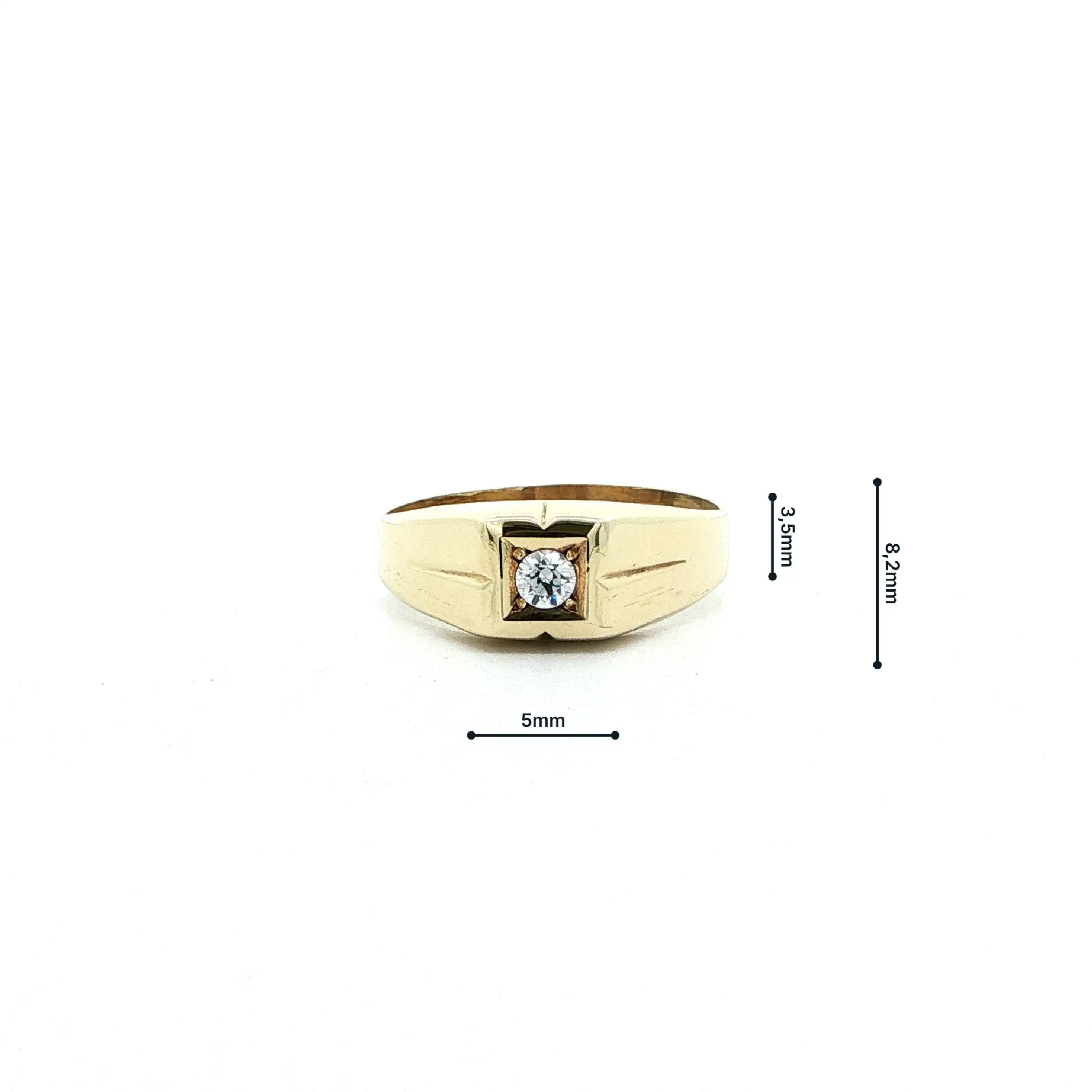 Ring Gelbgold mit Zirkonia