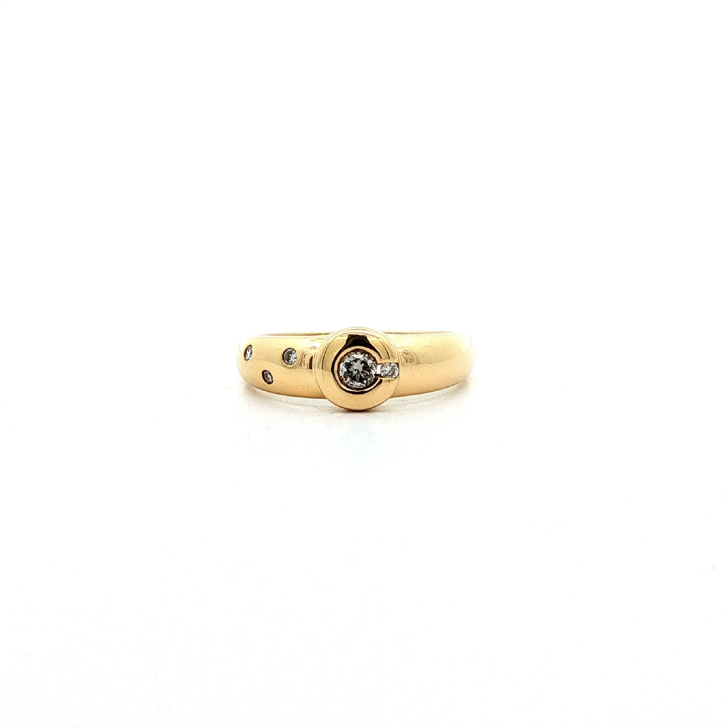 Ring Gelbgold mit Brillanten