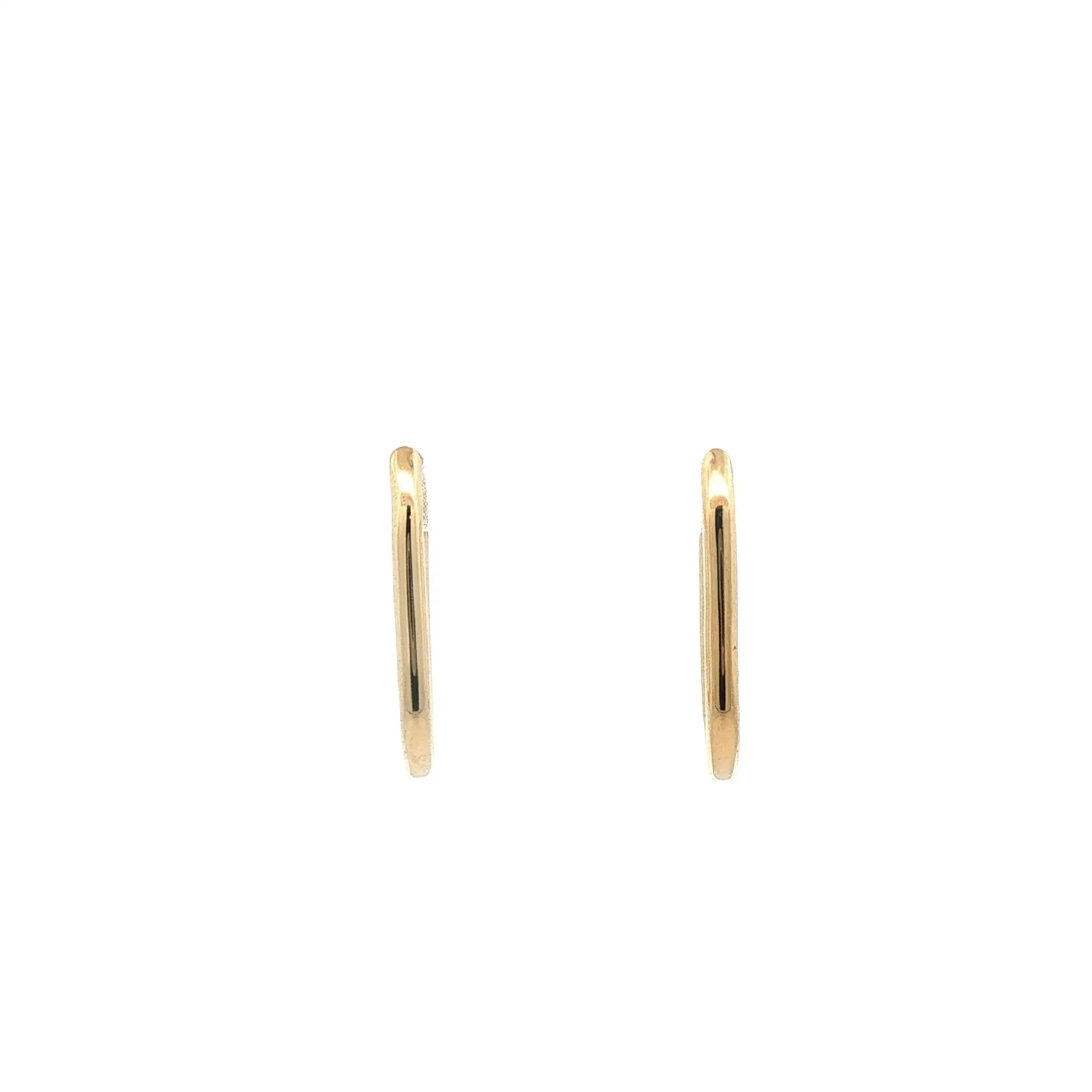 Creolen Gelbgold Oval