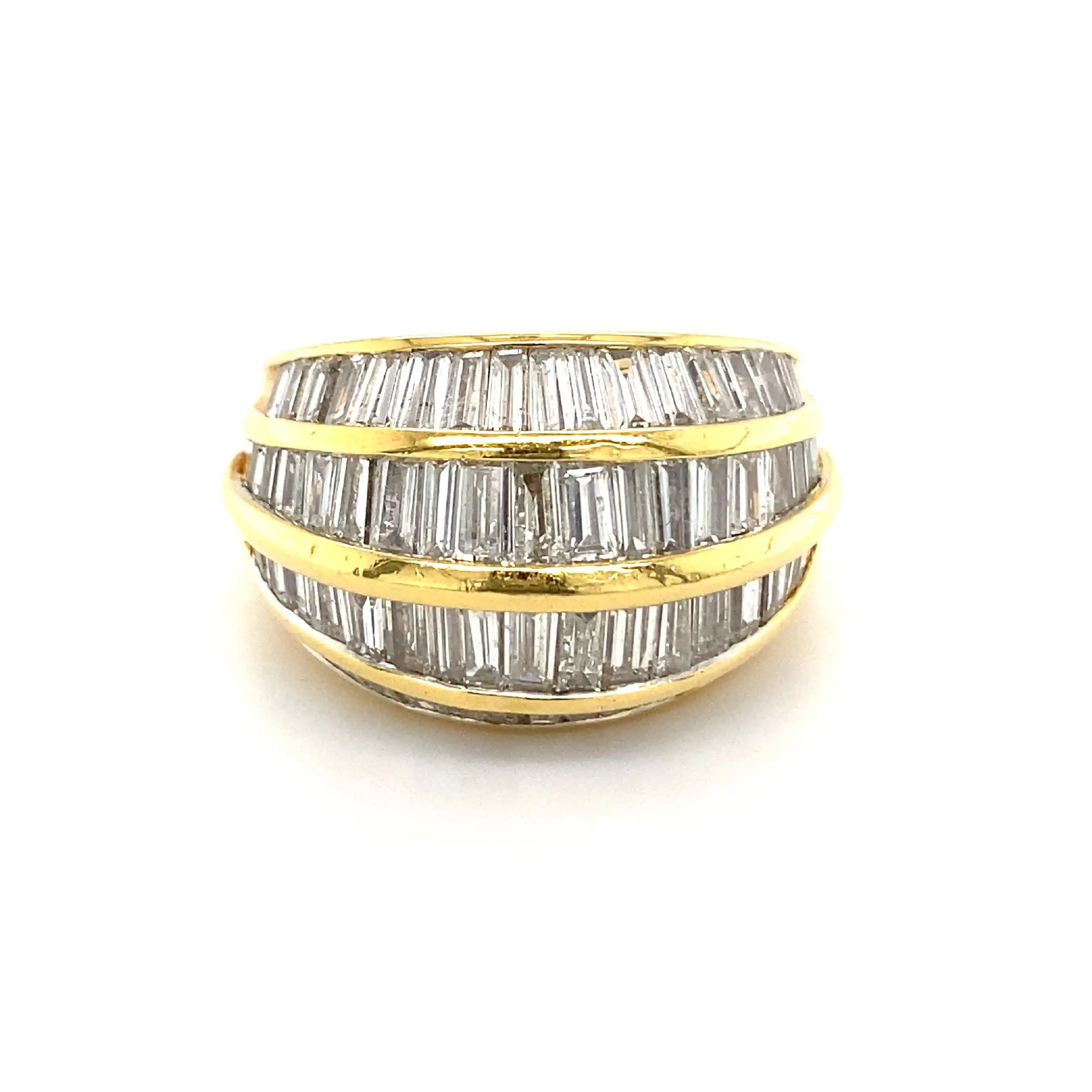 Ring Gelbgold mit Baguette Diamanten