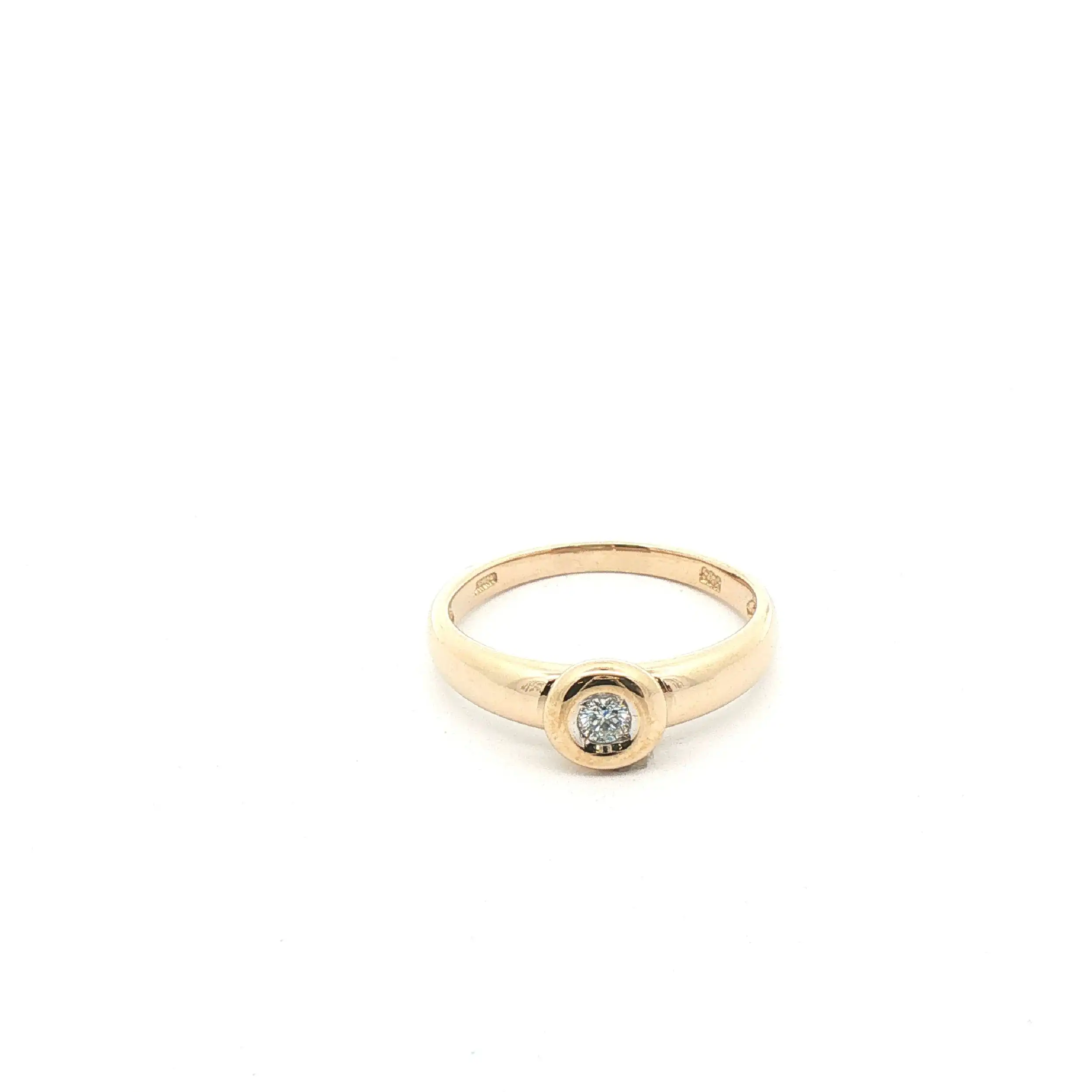 Ring Gelbgold mit Brillant Ring Gelbgold mit Brillant