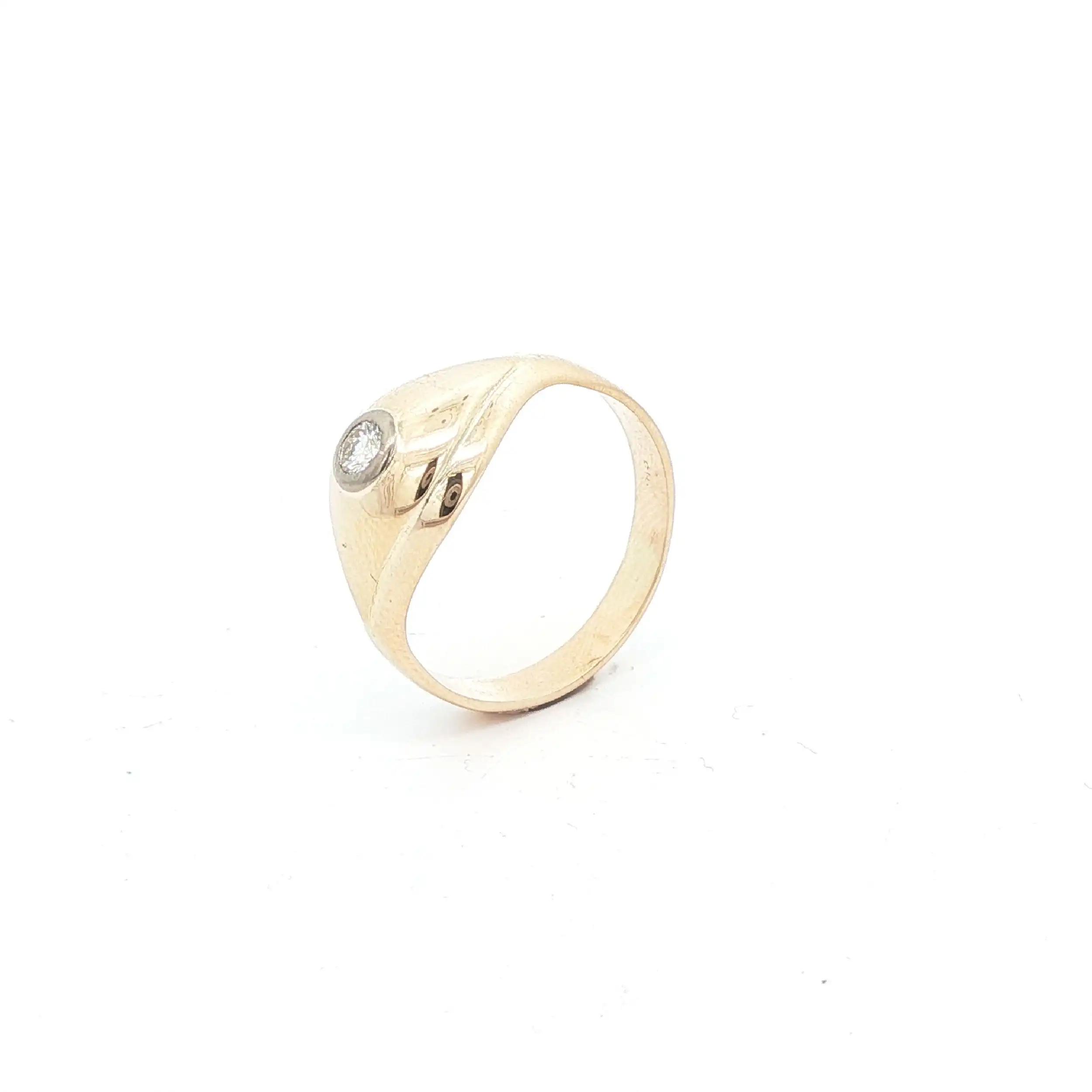 Ring Gelbgold mit Brillant Solitär