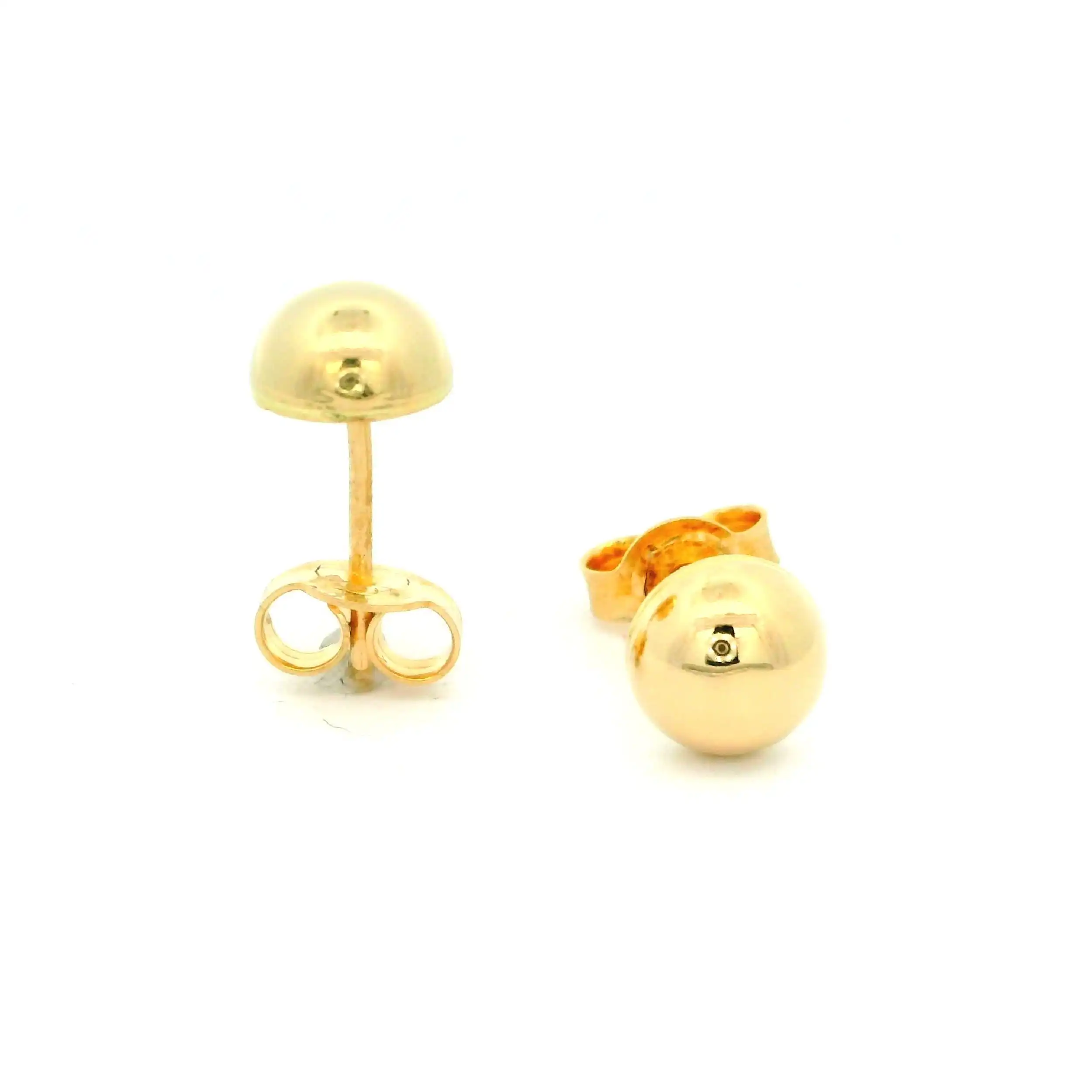 Ohrstecker Gelbgold Halbkugeln Ohrstecker Gelbgold Halbkugeln