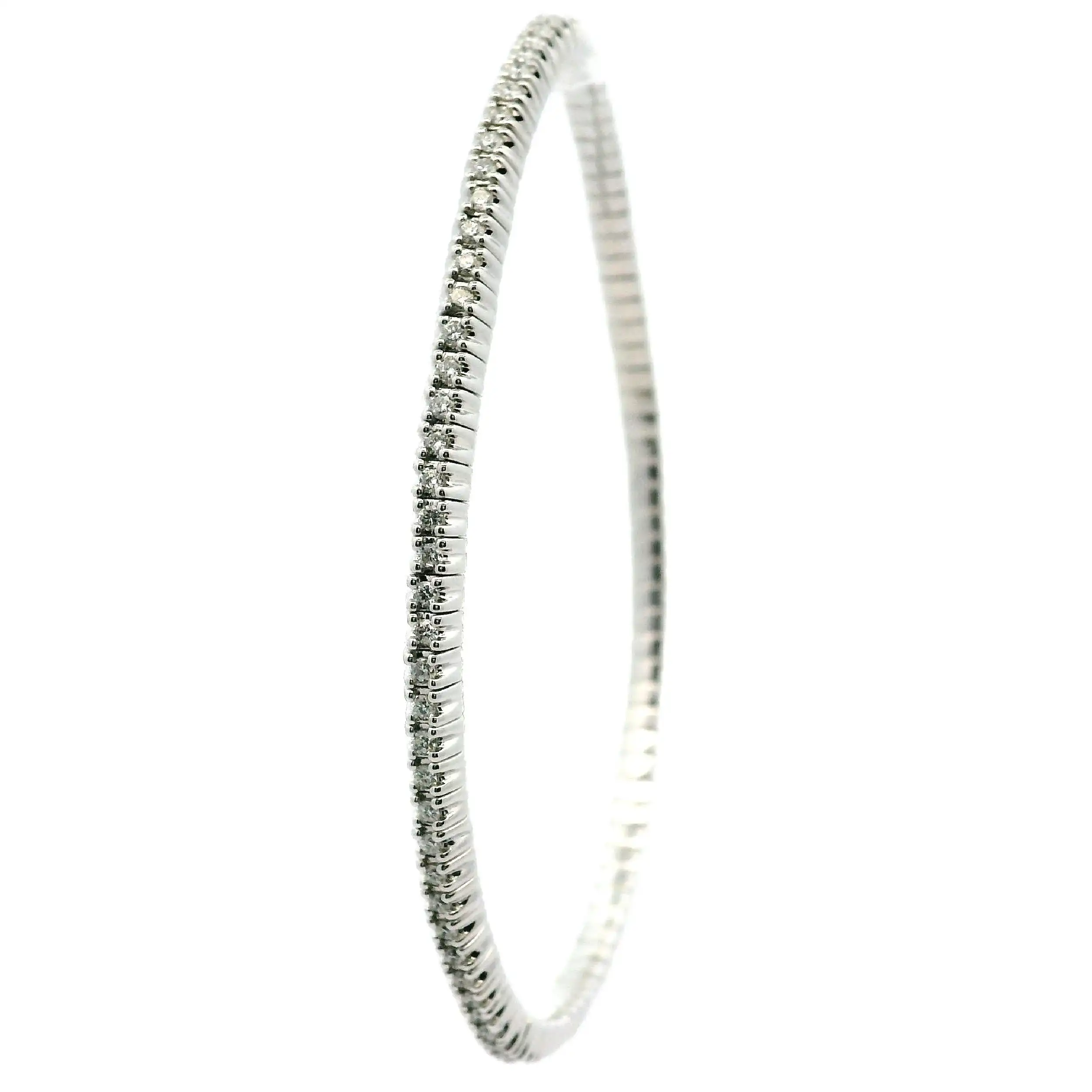 Memoryarmreif flexibel Gelbgold mit Brillanten