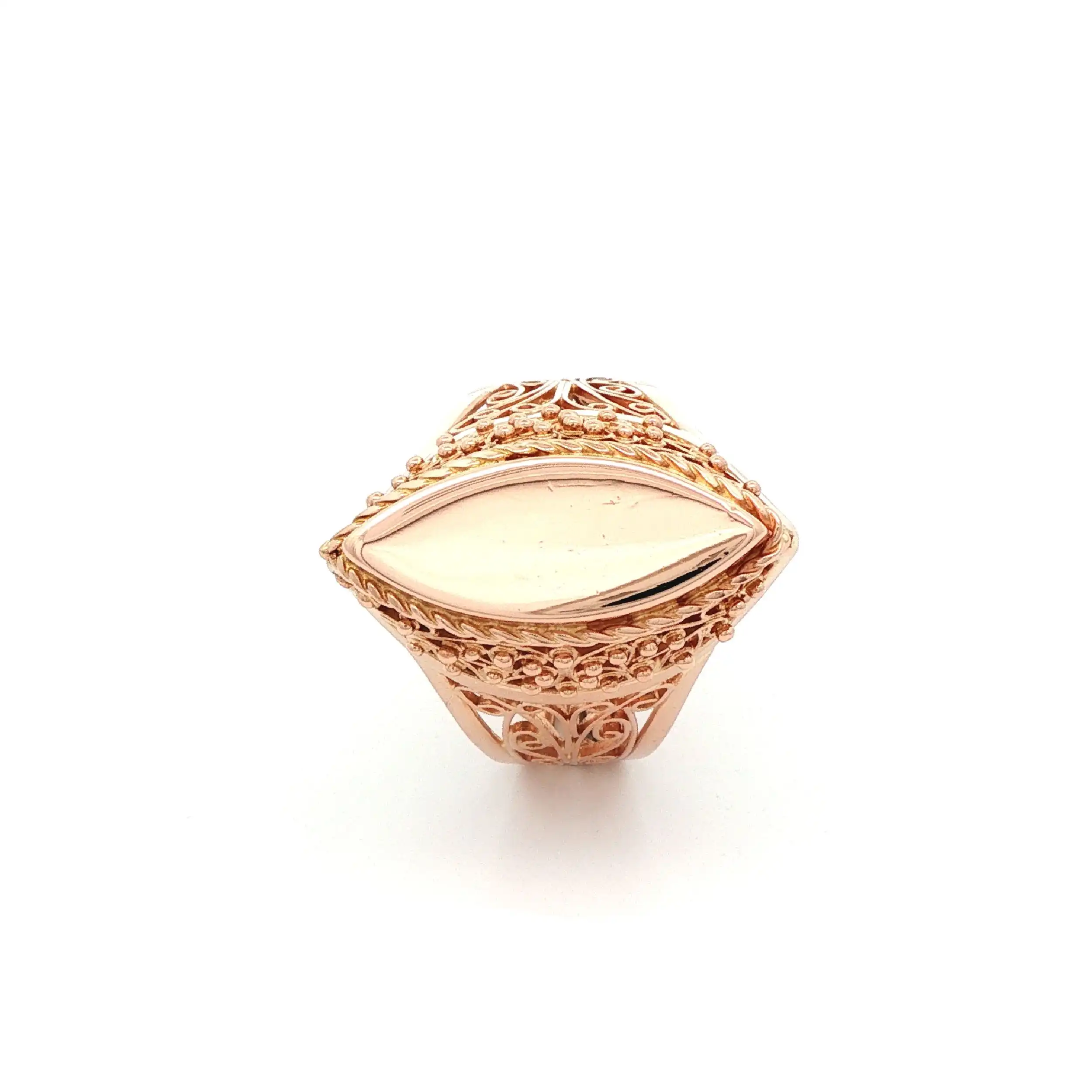 Ring Rotgold durchbrochenes Muster