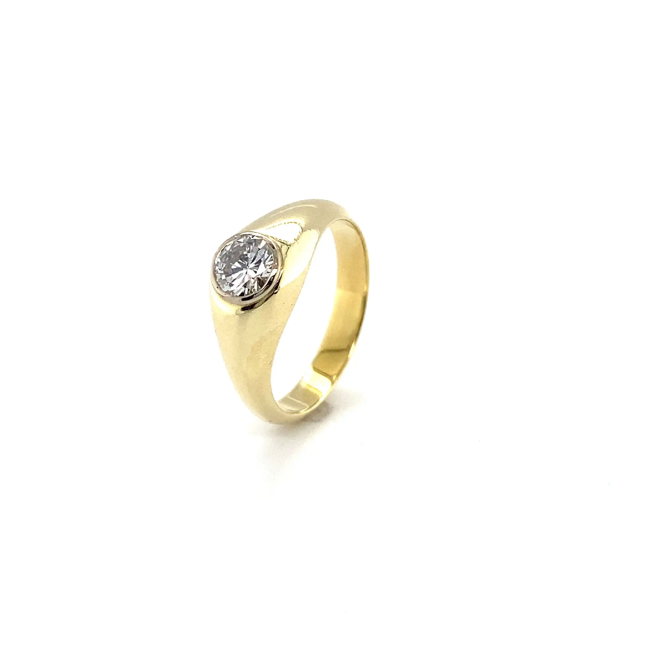 Ring Gelbgold mit Brillant Ring Gelbgold mit Brillant