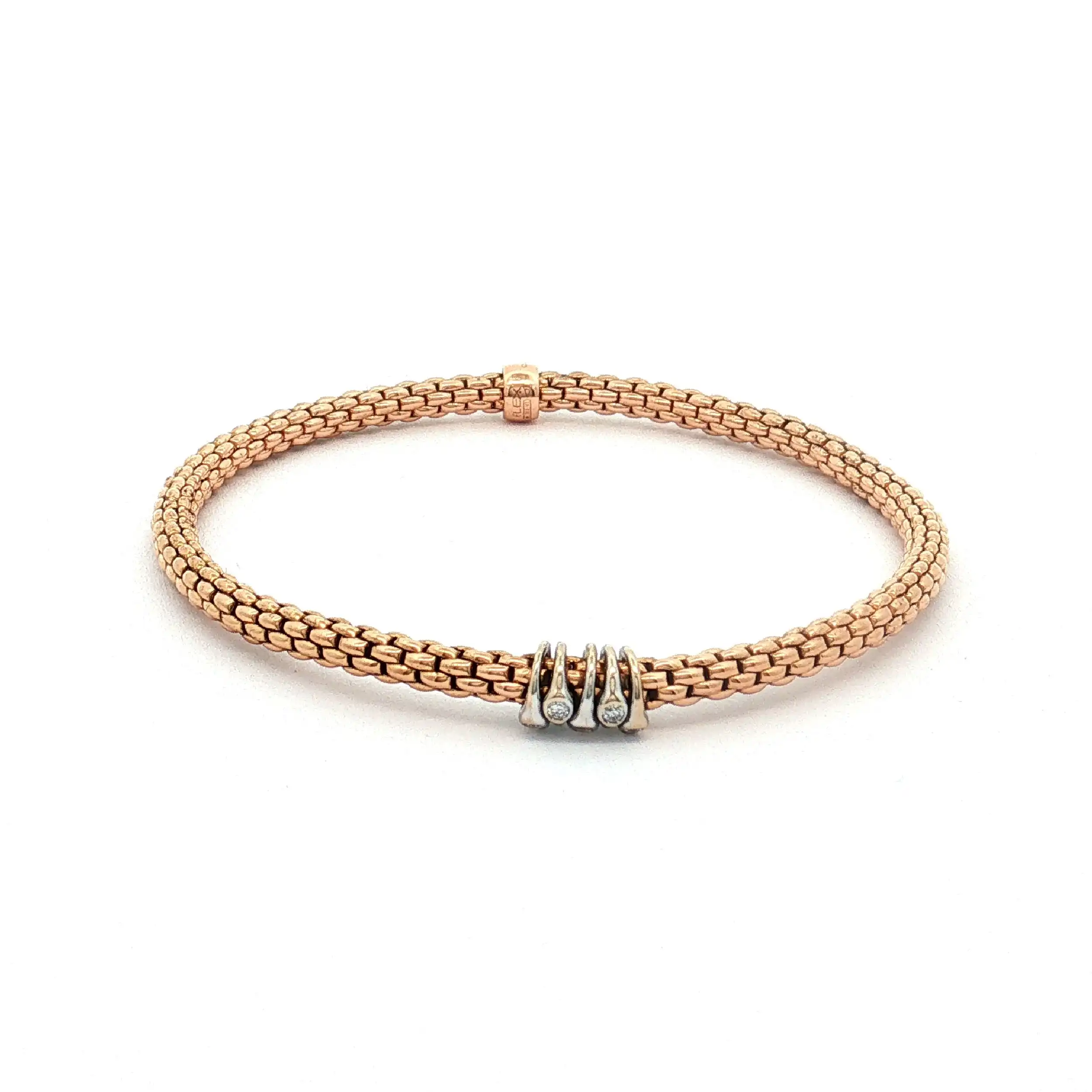 Armband Fope Bicolor Prima Flex it mit Brillanten