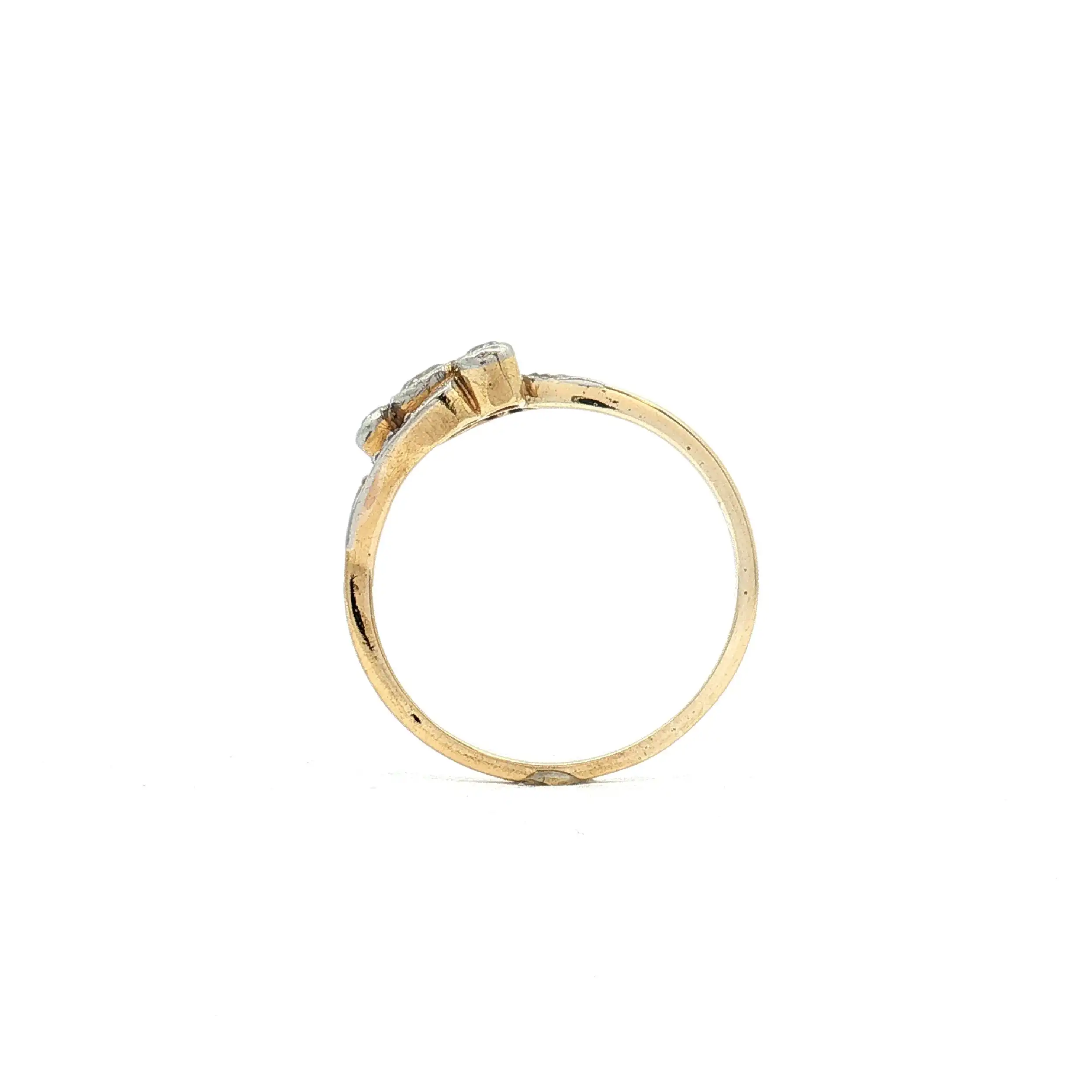 Ring Bicolor mit Brillanten