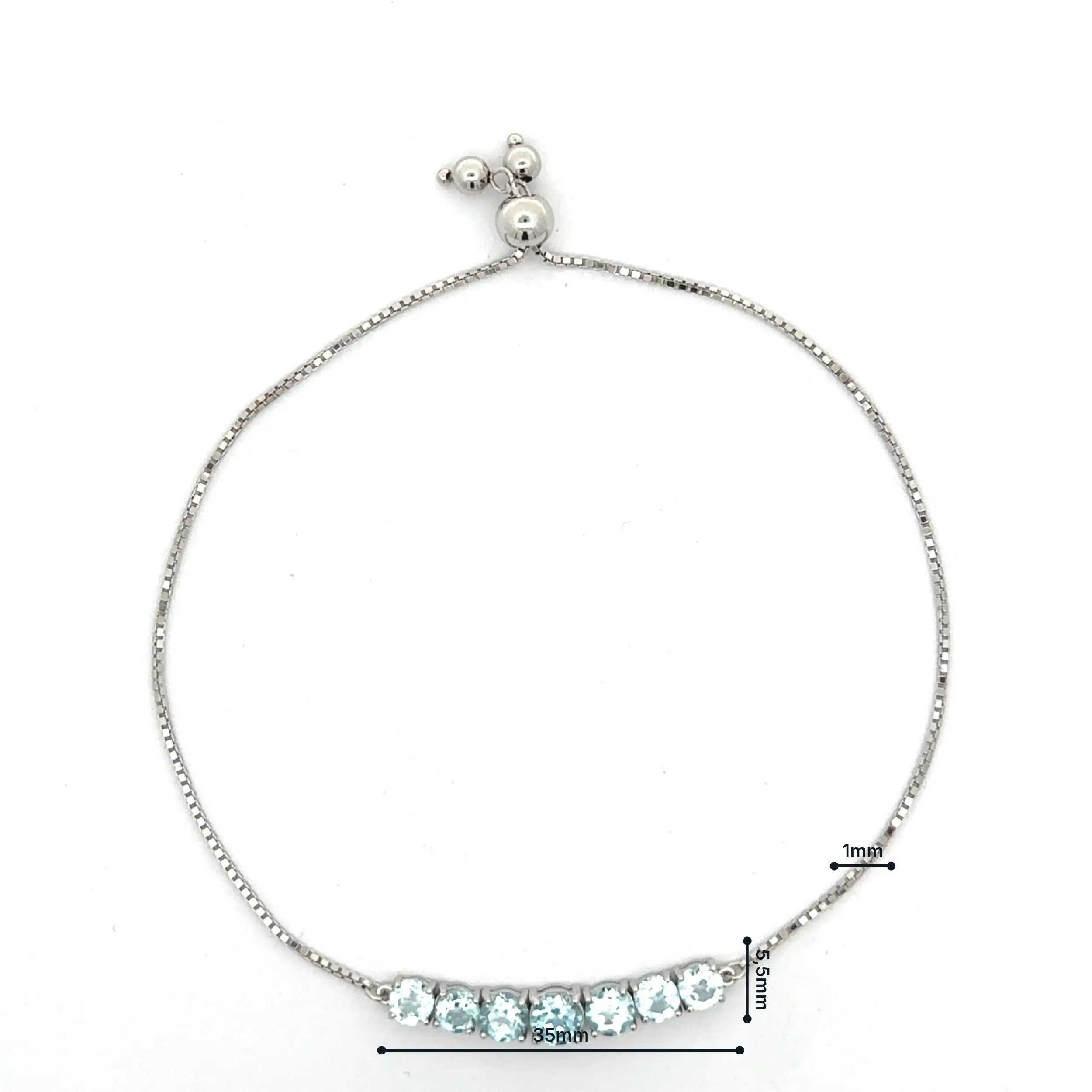 Armband Silber mit Topase