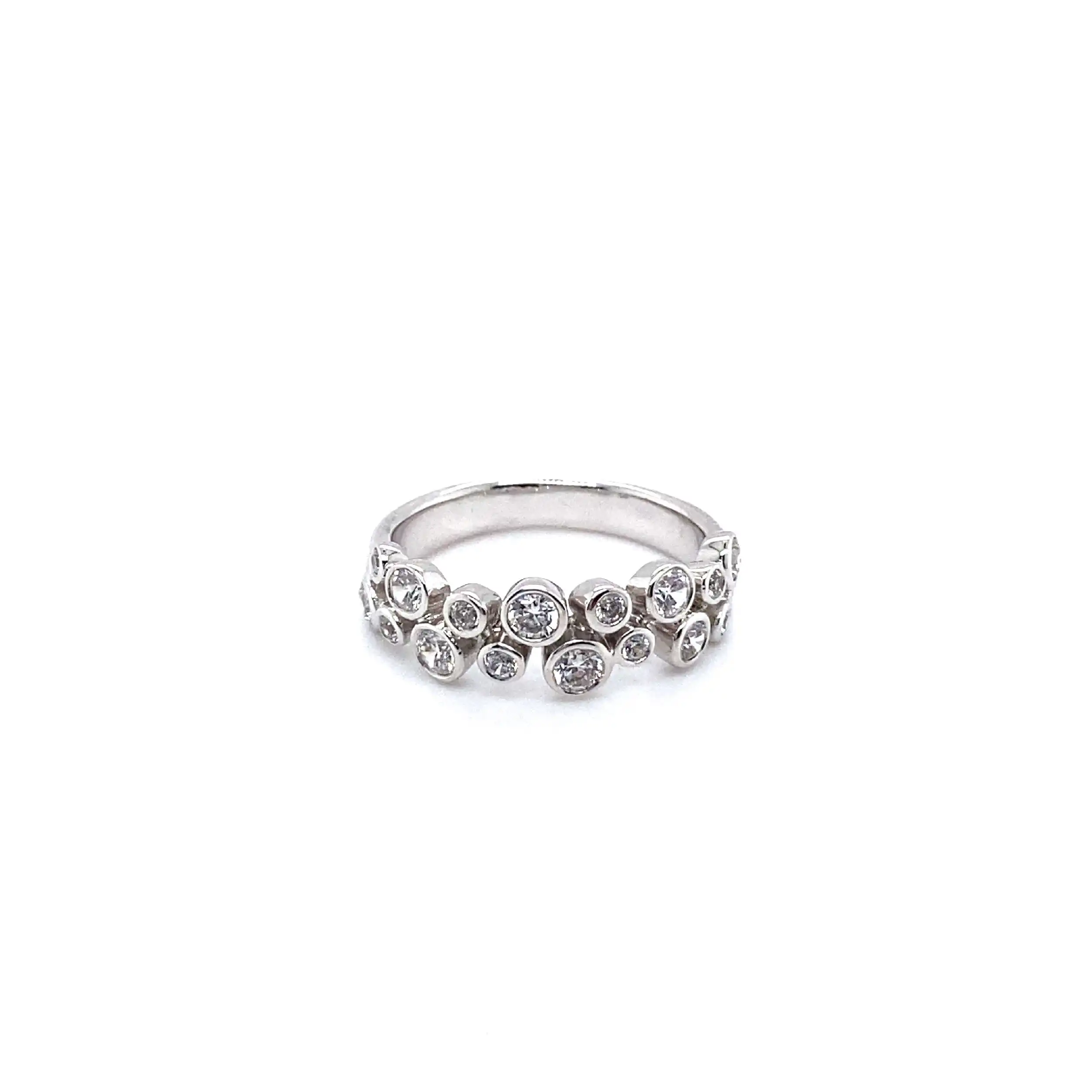 Ring Weissgold mit Zirkonia Ring Weissgold mit Zirkonia