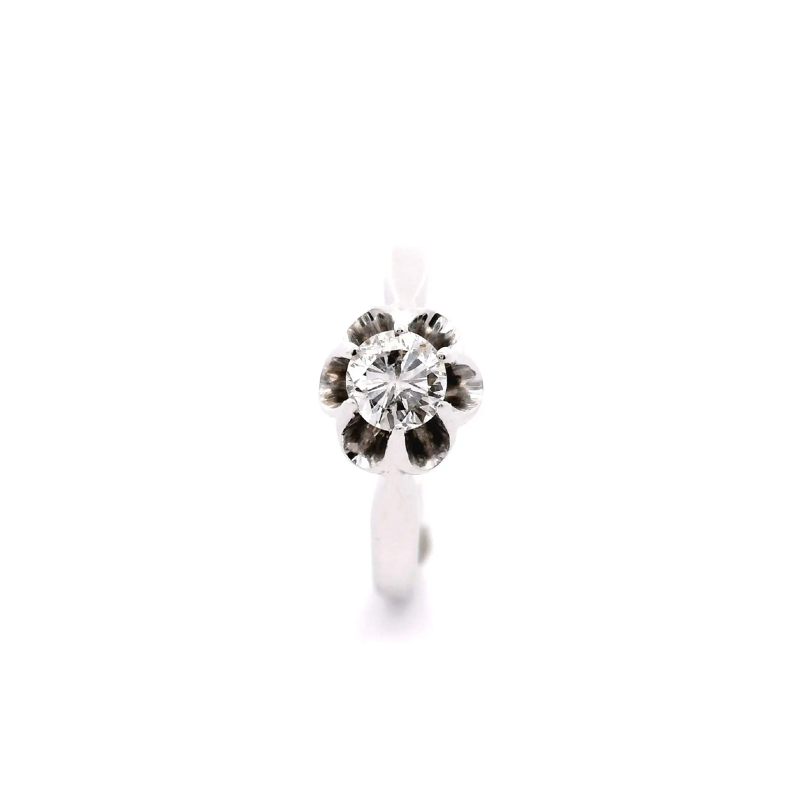 Ring Weißgold mit Brillant Ring Weißgold mit Brillant