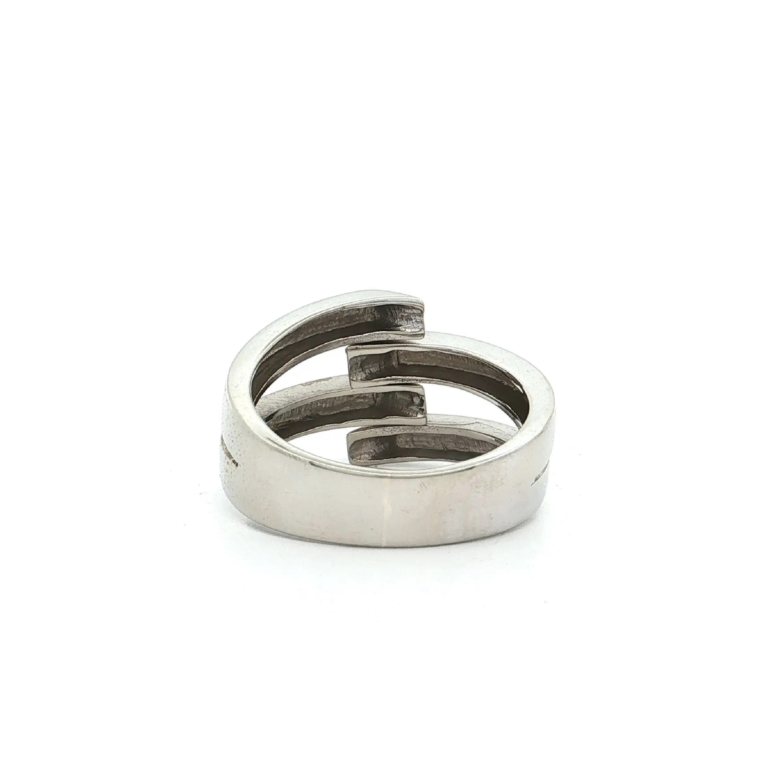 Ring Weißgold teilmattiert Ring Weißgold teilmattiert