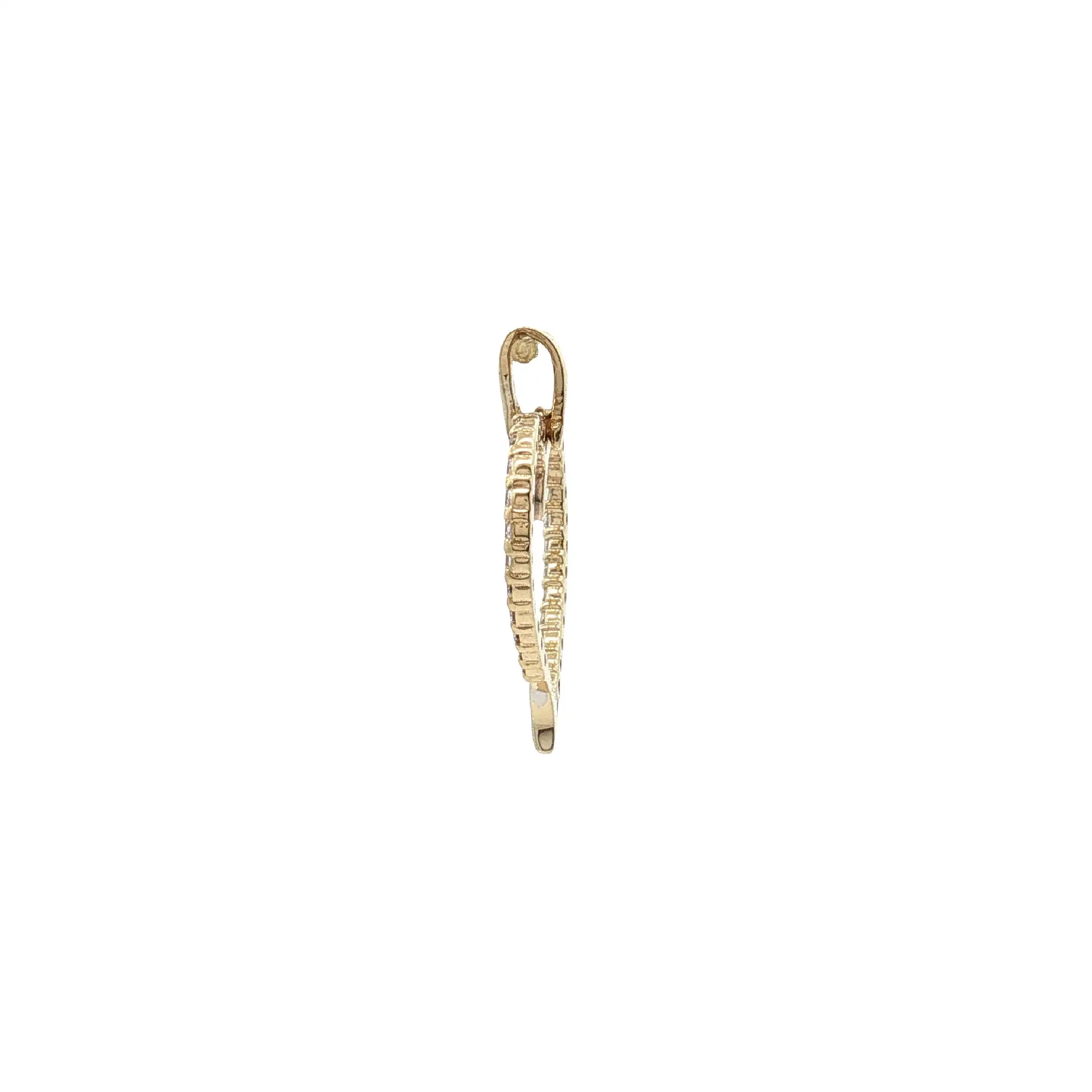 Anhänger Gelbgold Herz mit Zirkonia