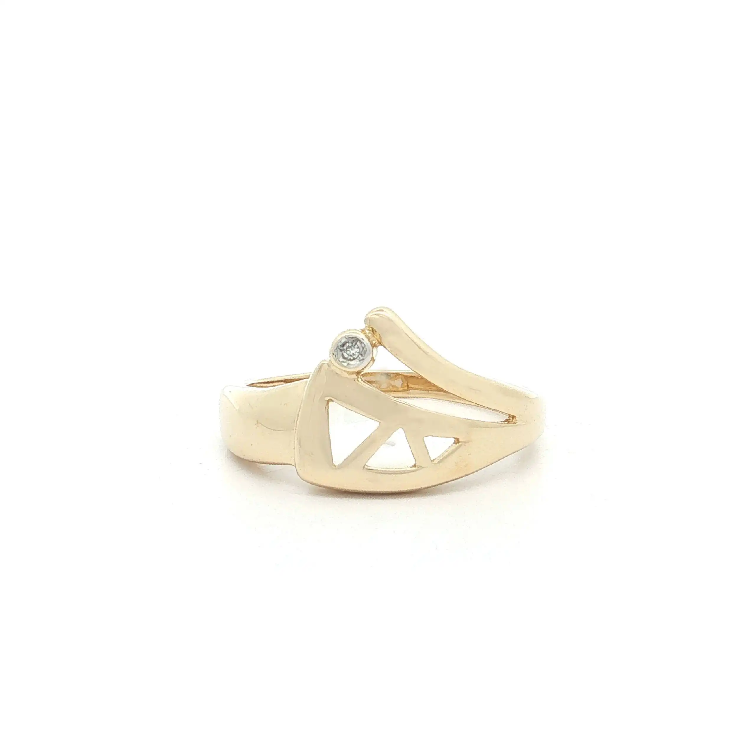 Ring Gelbgold mit Diamant Ring Gelbgold mit Diamant