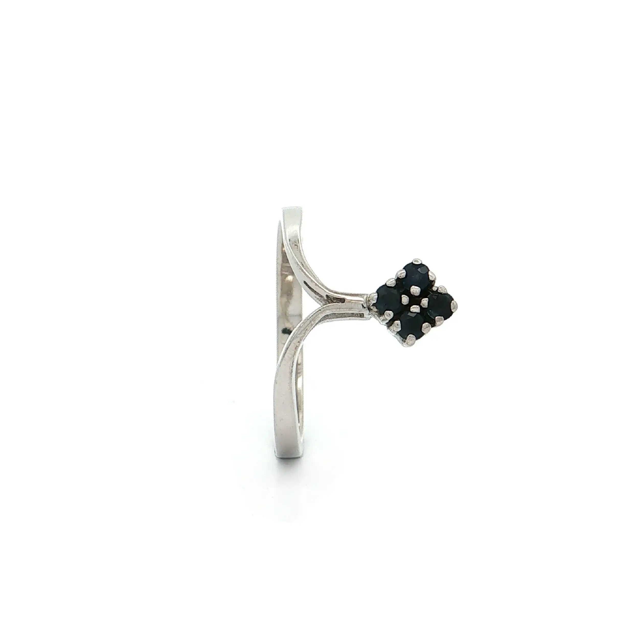 Ring Weißgold mit Saphiren