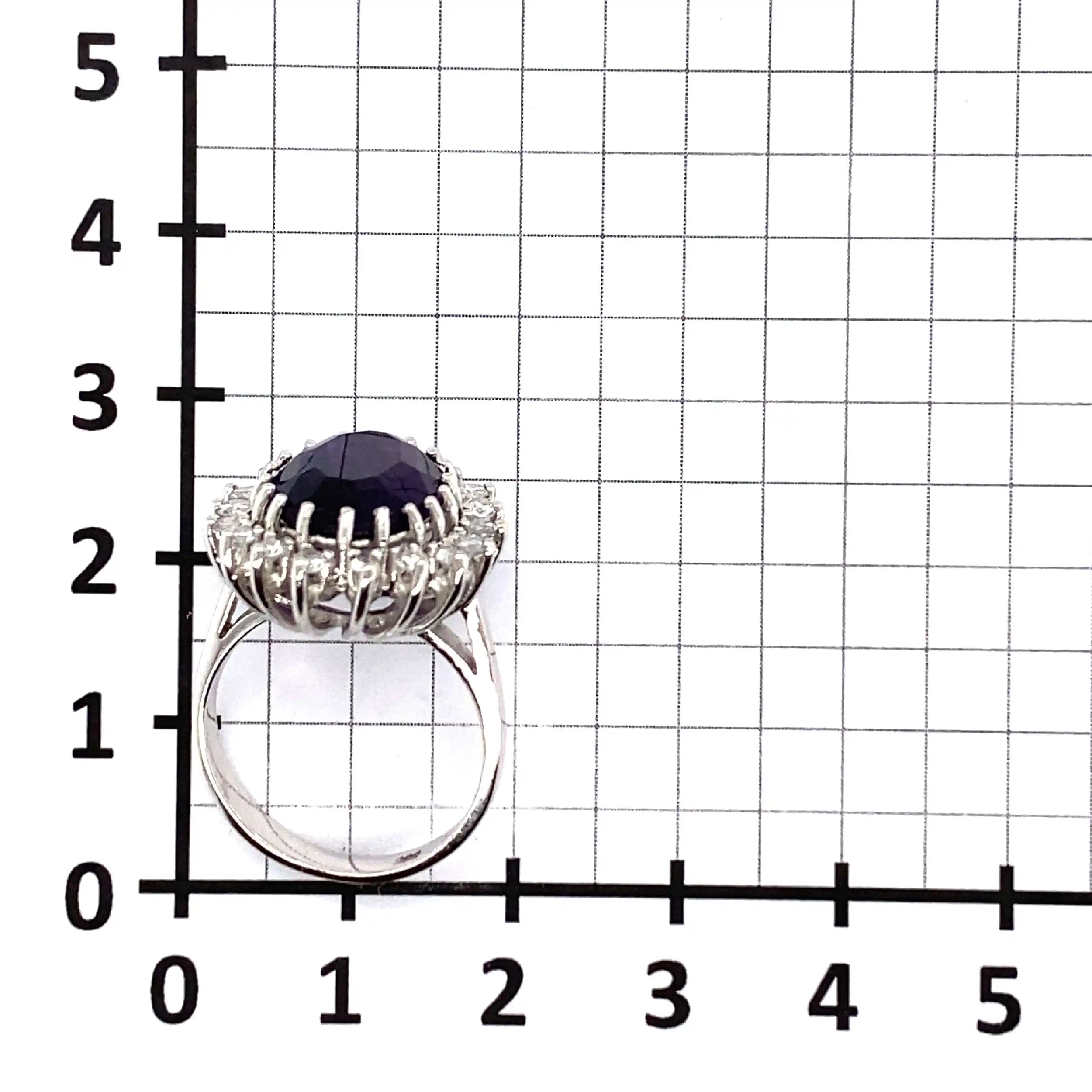Ring Weißgold mit Amethyst & Brillanten