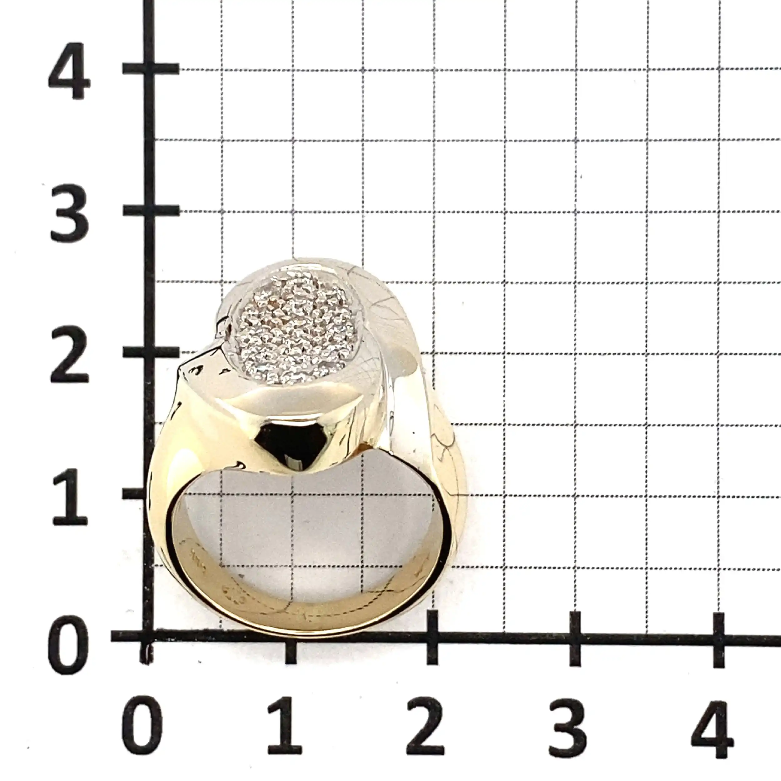 Ring Bicolor mit Zirkonia Ring Bicolor mit Zirkonia