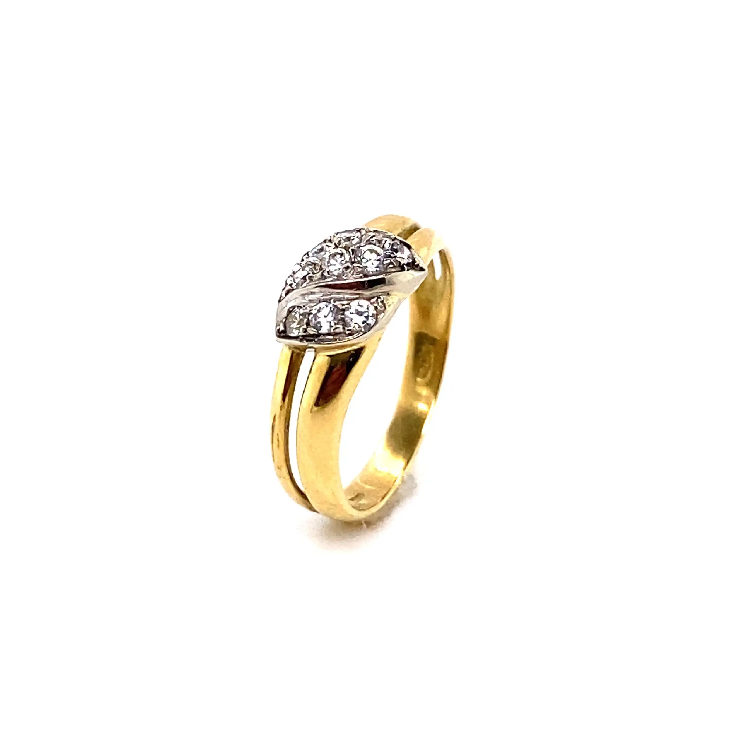 Ring Gelbgold mit Zirkonia Ring Gelbgold mit Zirkonia