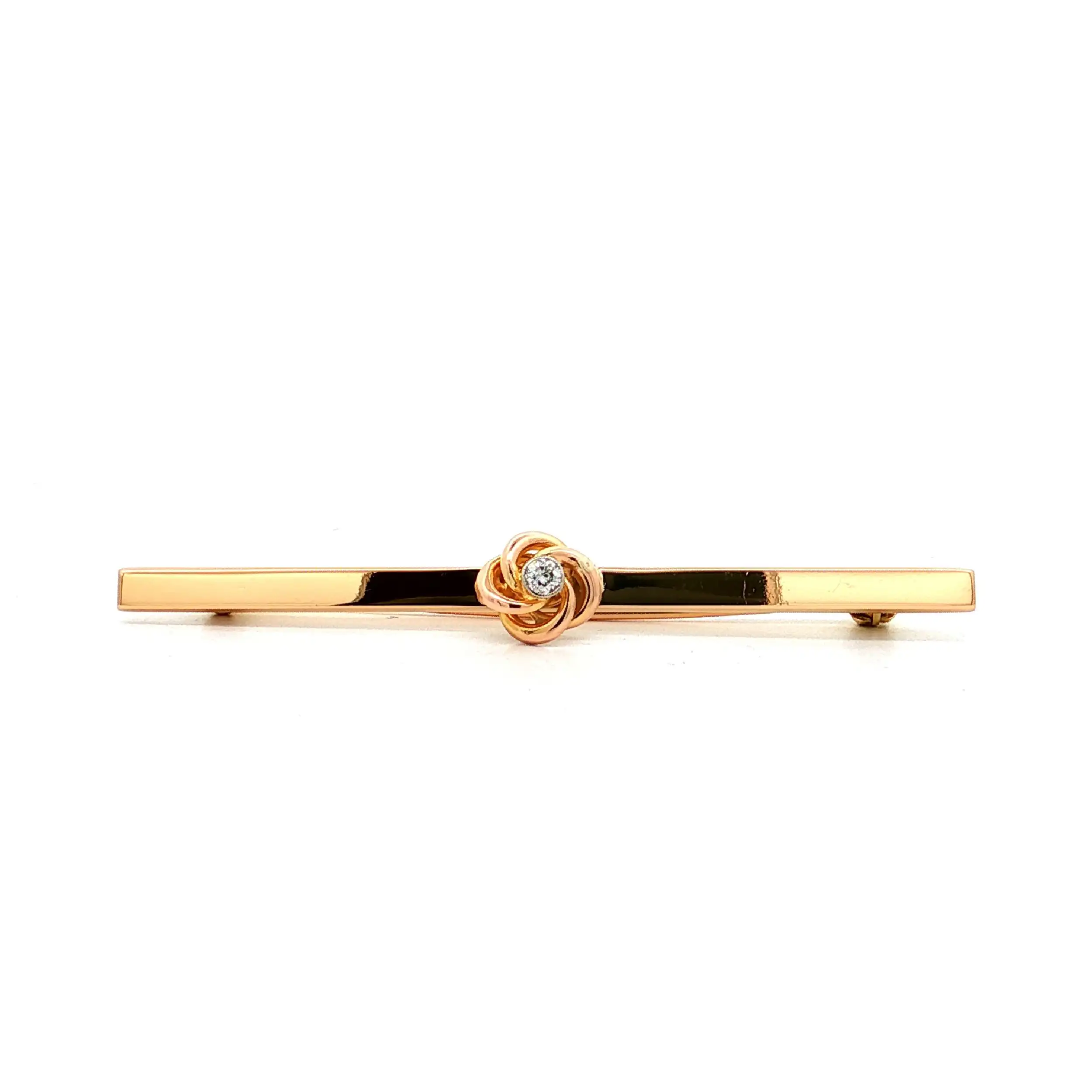 Nadel Gelbgold mit Altschliff Brillant Nadel Gelbgold mit Altschliff Brillant