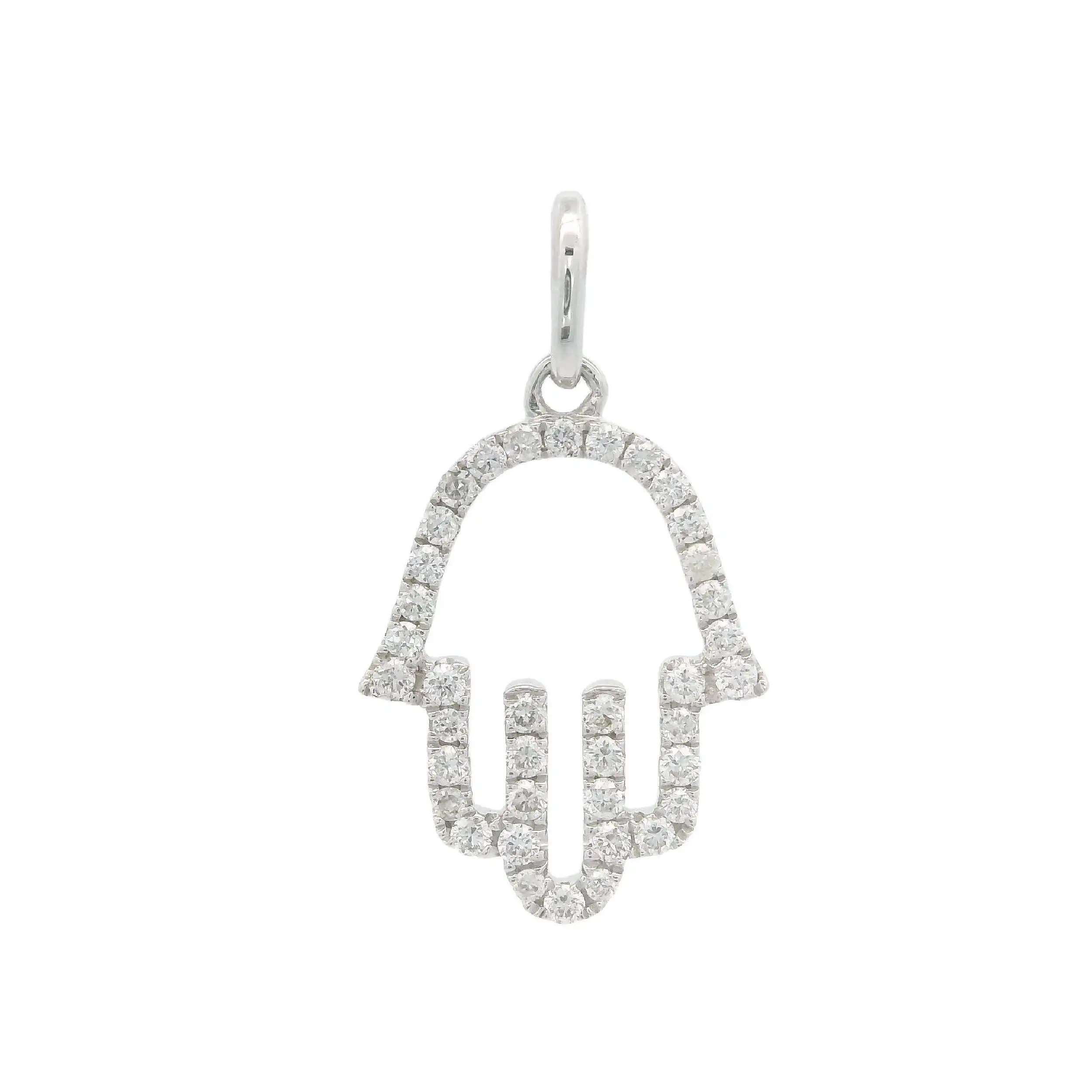 Anhänger "Hand" Weißgold mit Brillanten Anhänger "Hand" Weißgold mit Brillanten